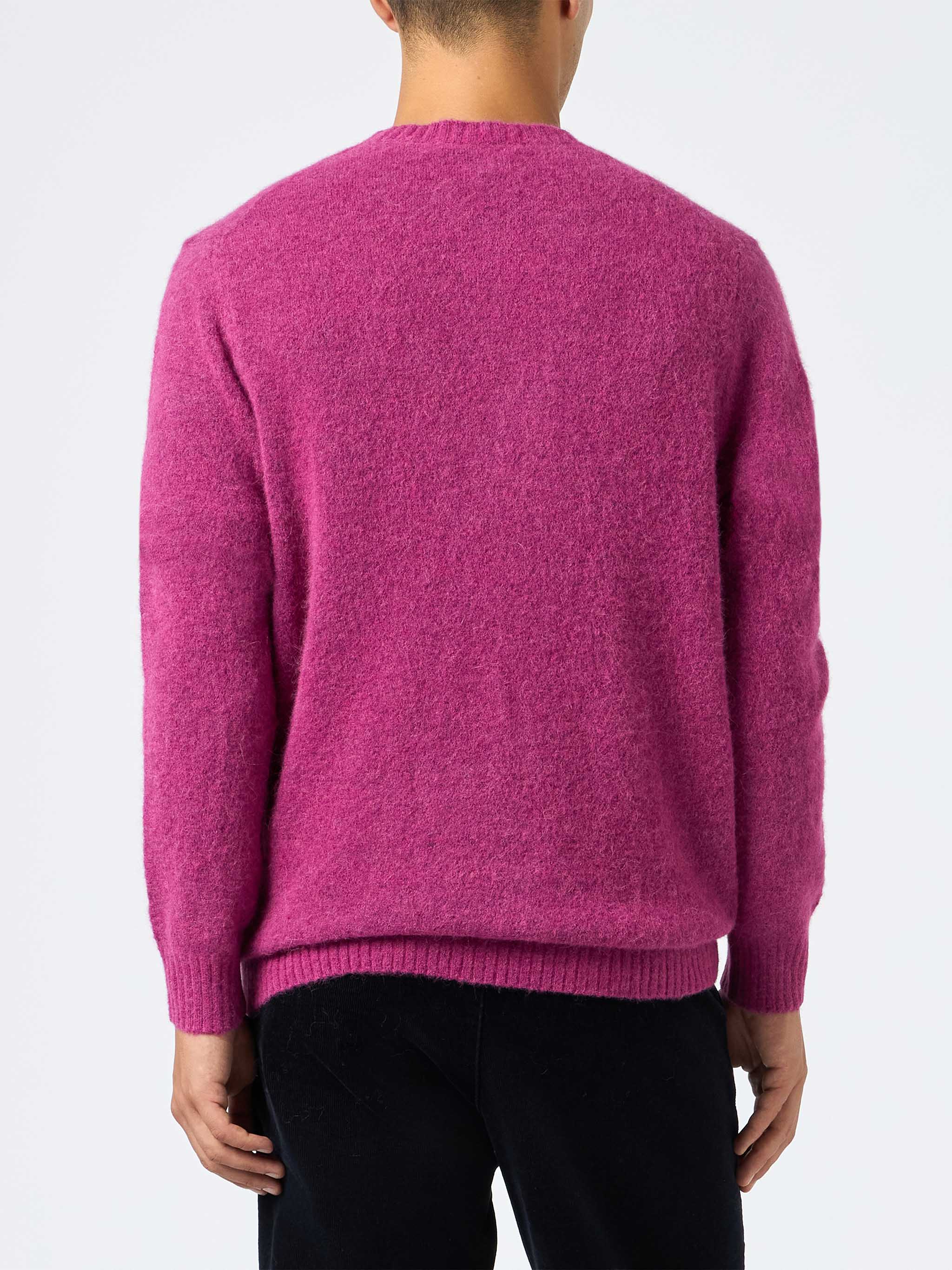 Crewneck sweater Regent in peony STRETCH ALPACA - Image 2