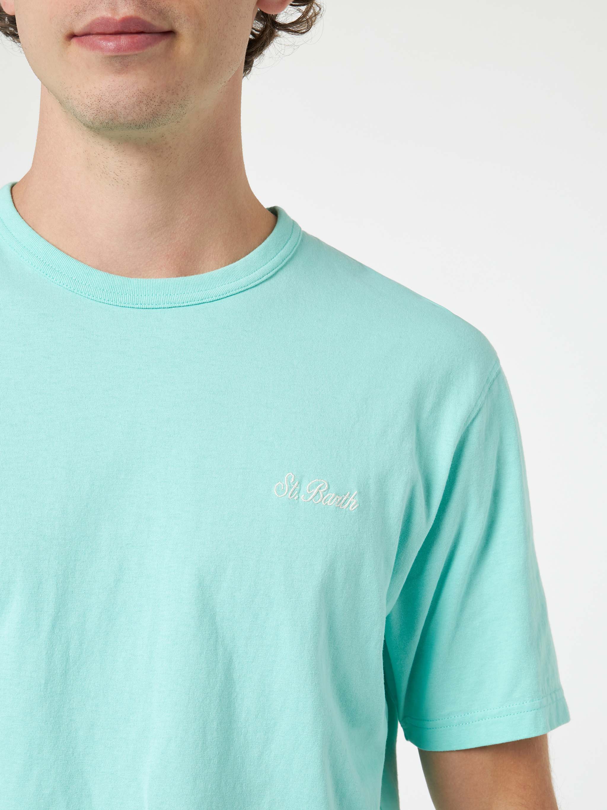 Dover sage green cotton t-shirt - Image 2