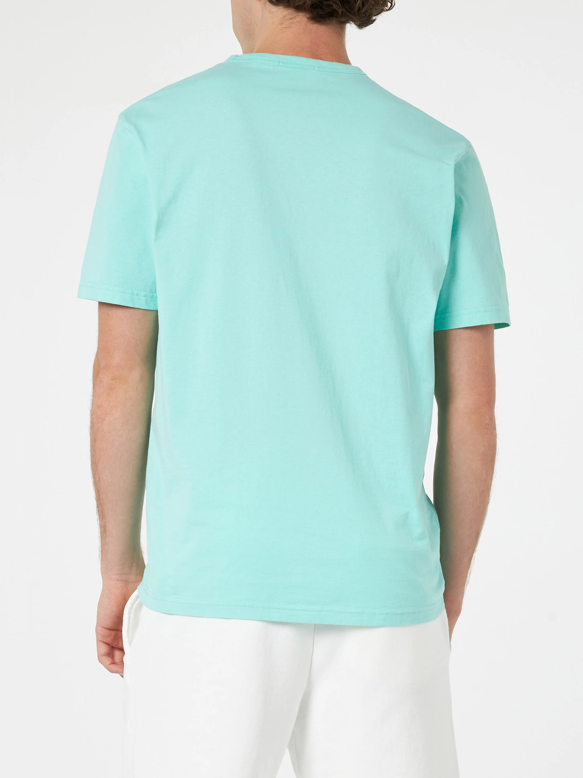 Dover sage green cotton t-shirt - Image 4