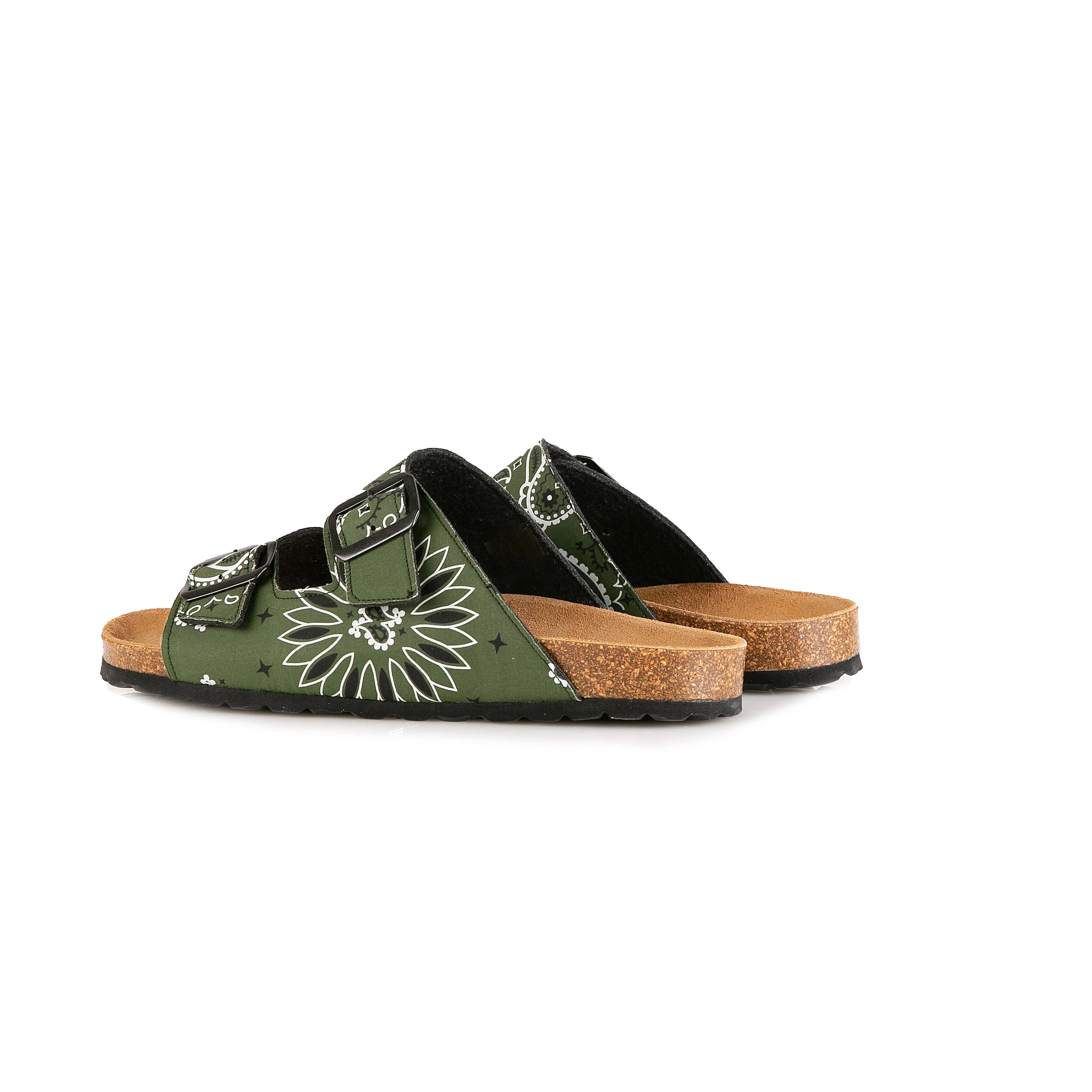Green bandana print sandals - Image 3