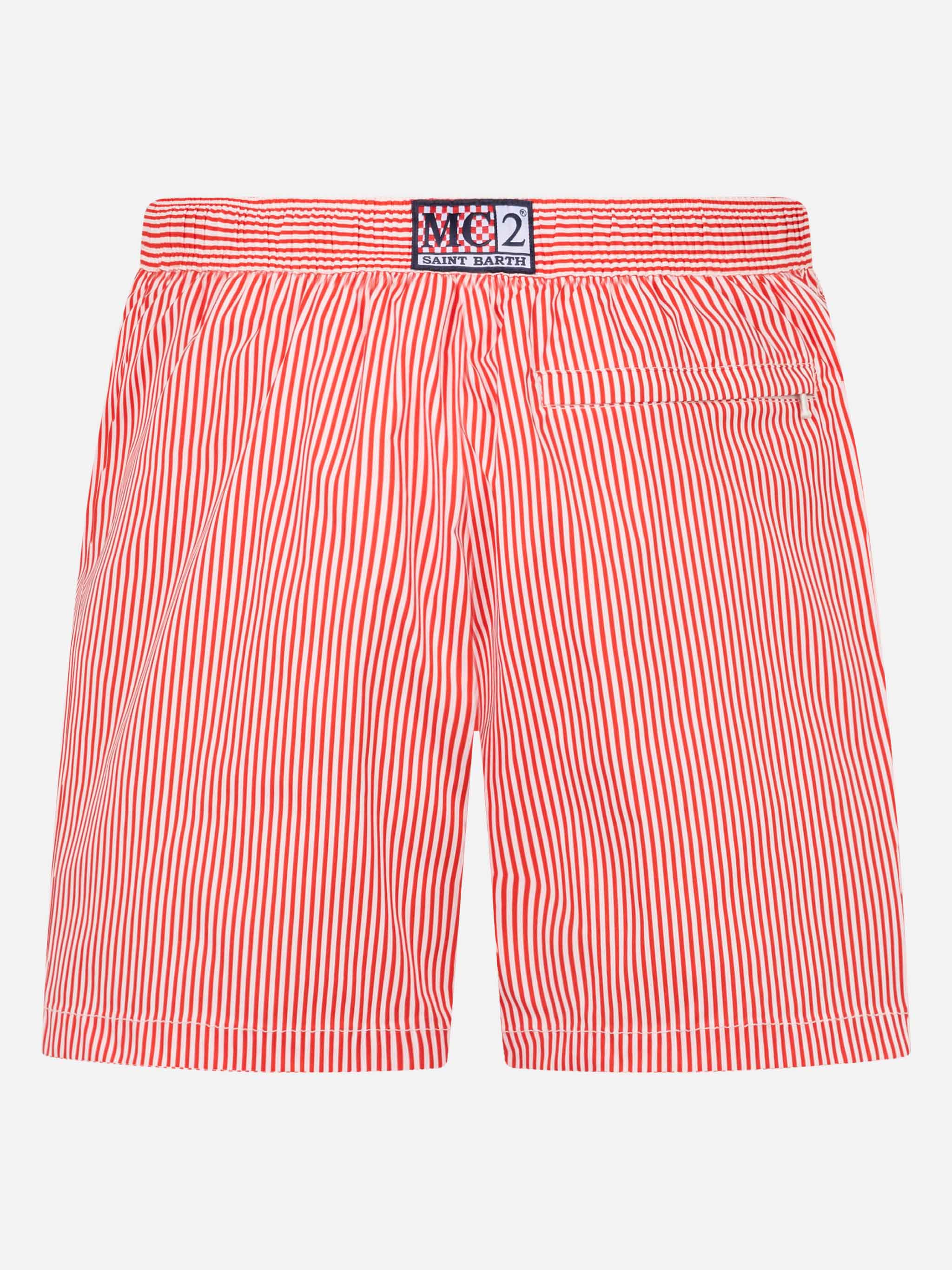 Master multicolor striped seersucker swim shorts - Image 2