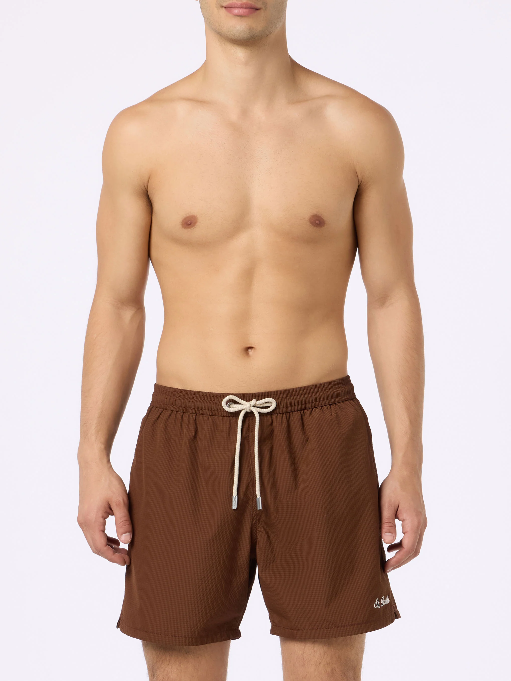 Seersucker classic light swim shorts Patmos - Image 3