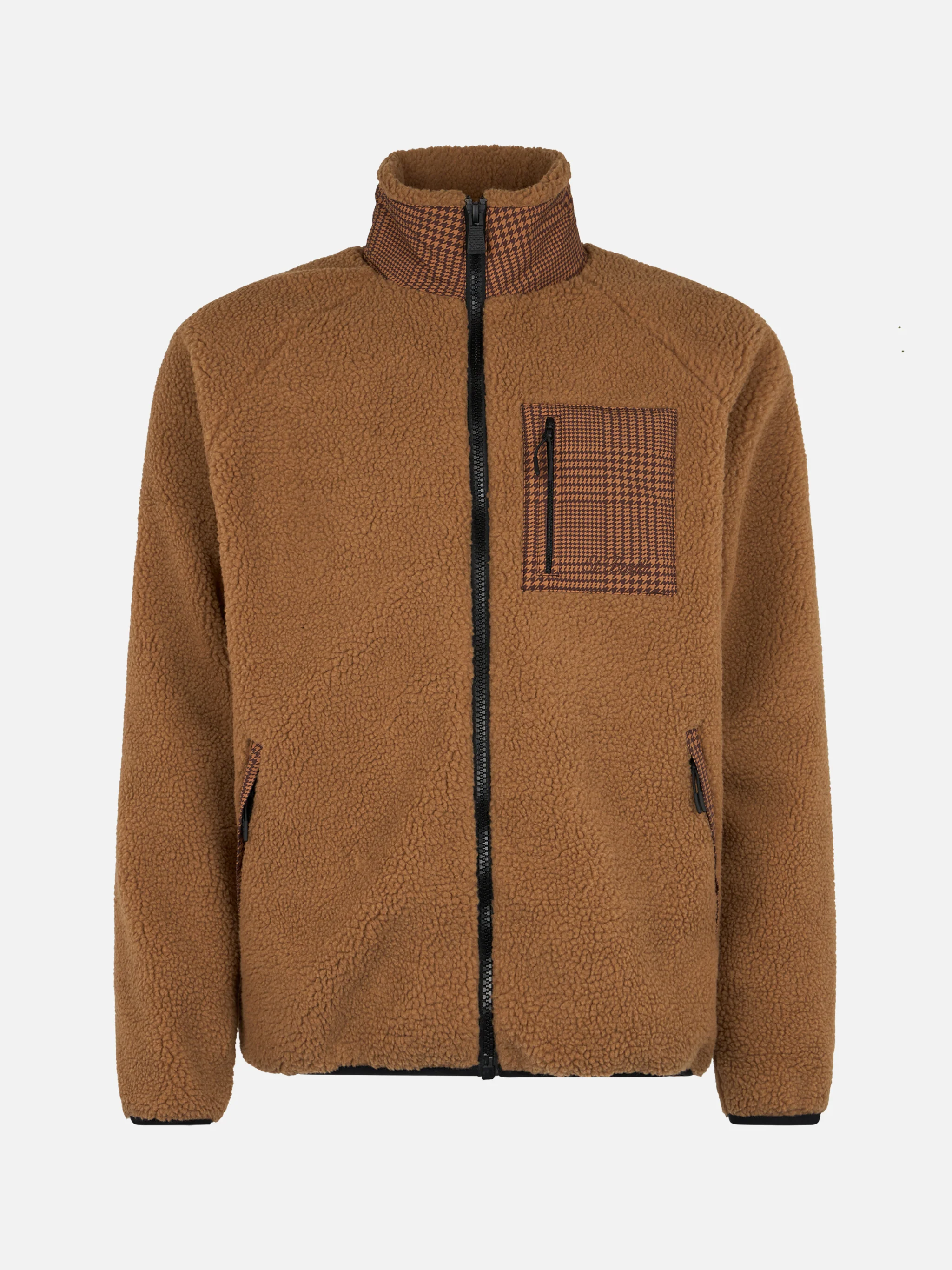 Keystone sherpa jacket with check pattern - Image 4
