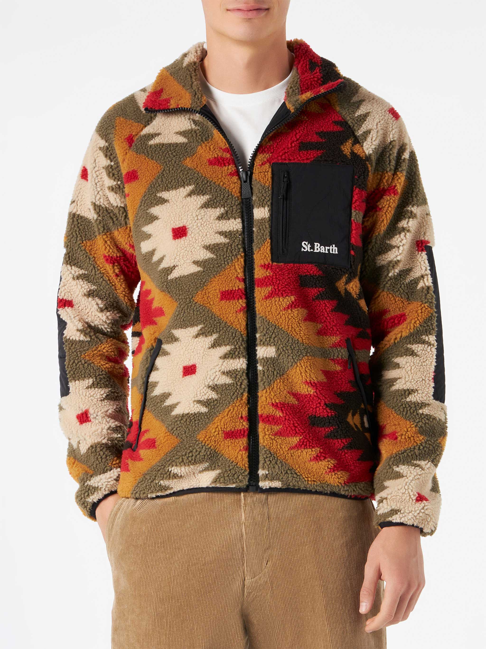 Keystone sherpa jacket multicolor pattern - Image 2