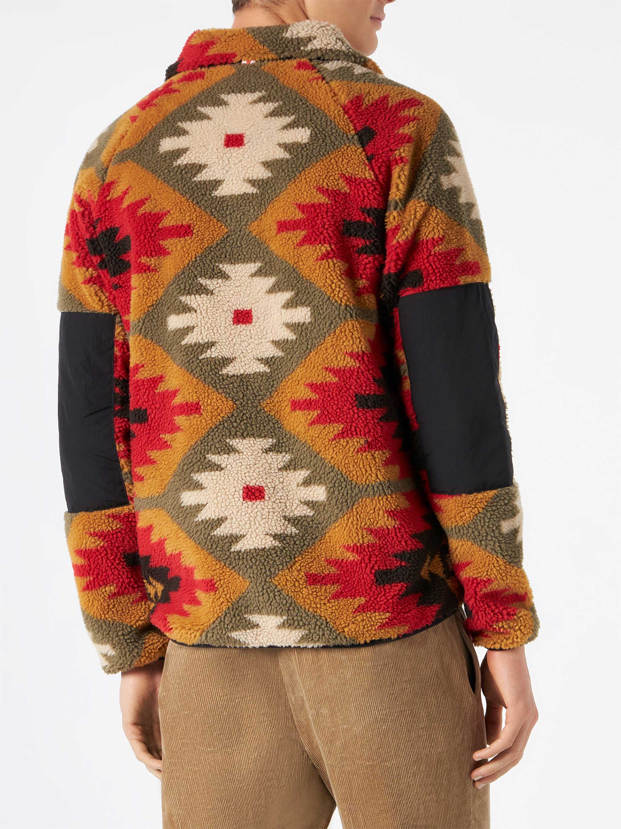 Keystone sherpa jacket multicolor pattern - Image 3