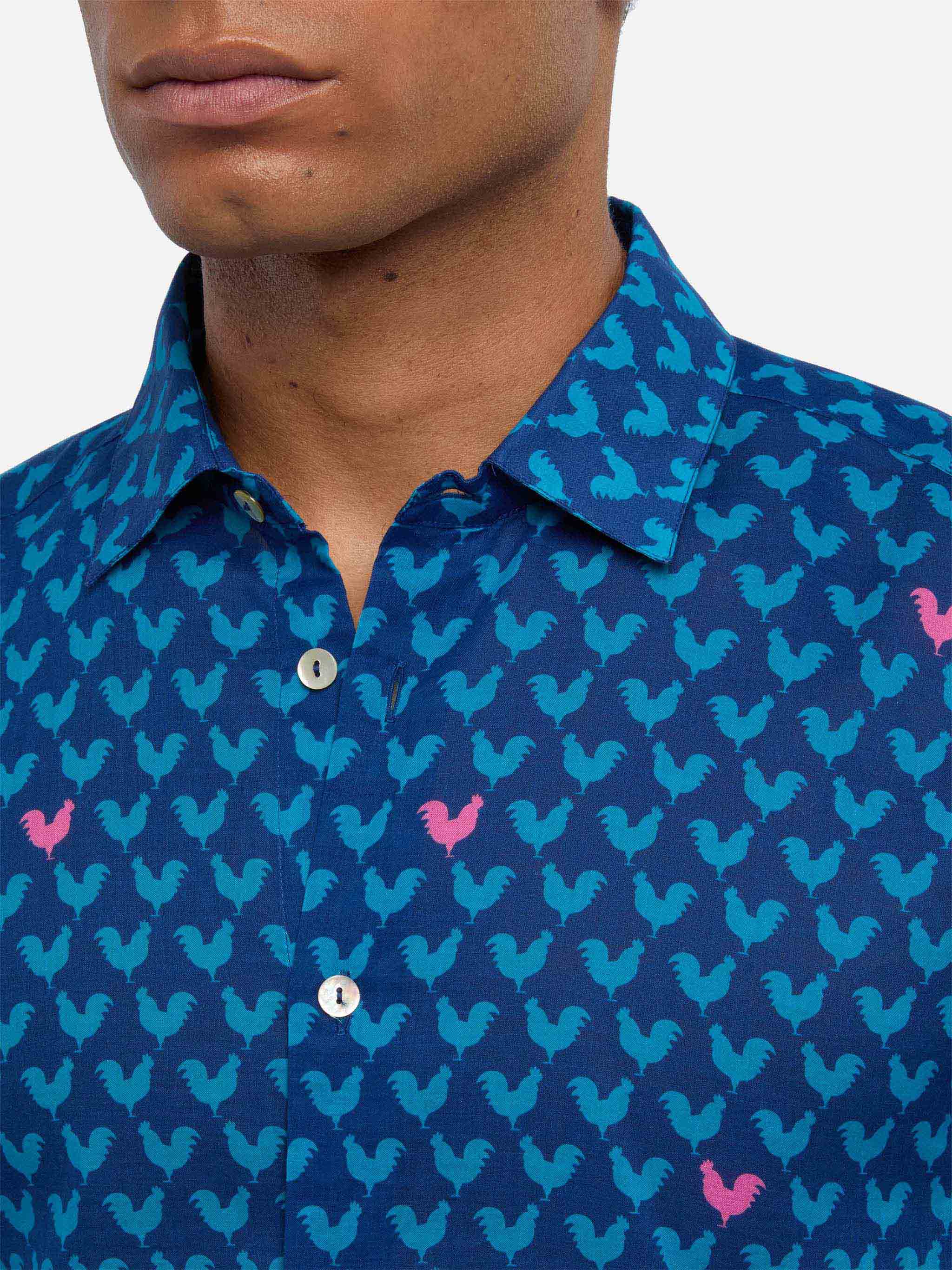 Sikelia rooster print shirt - Image 2