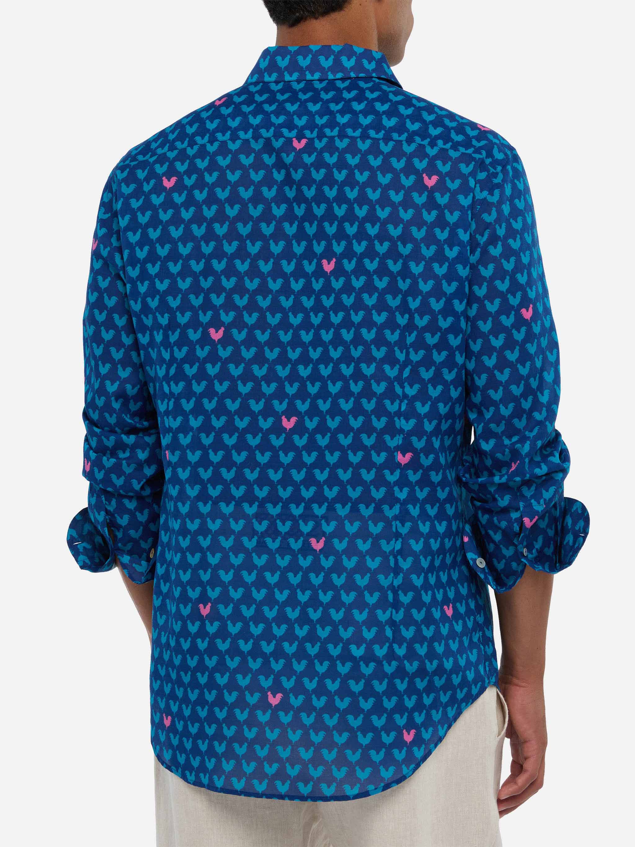 Sikelia rooster print shirt - Image 3