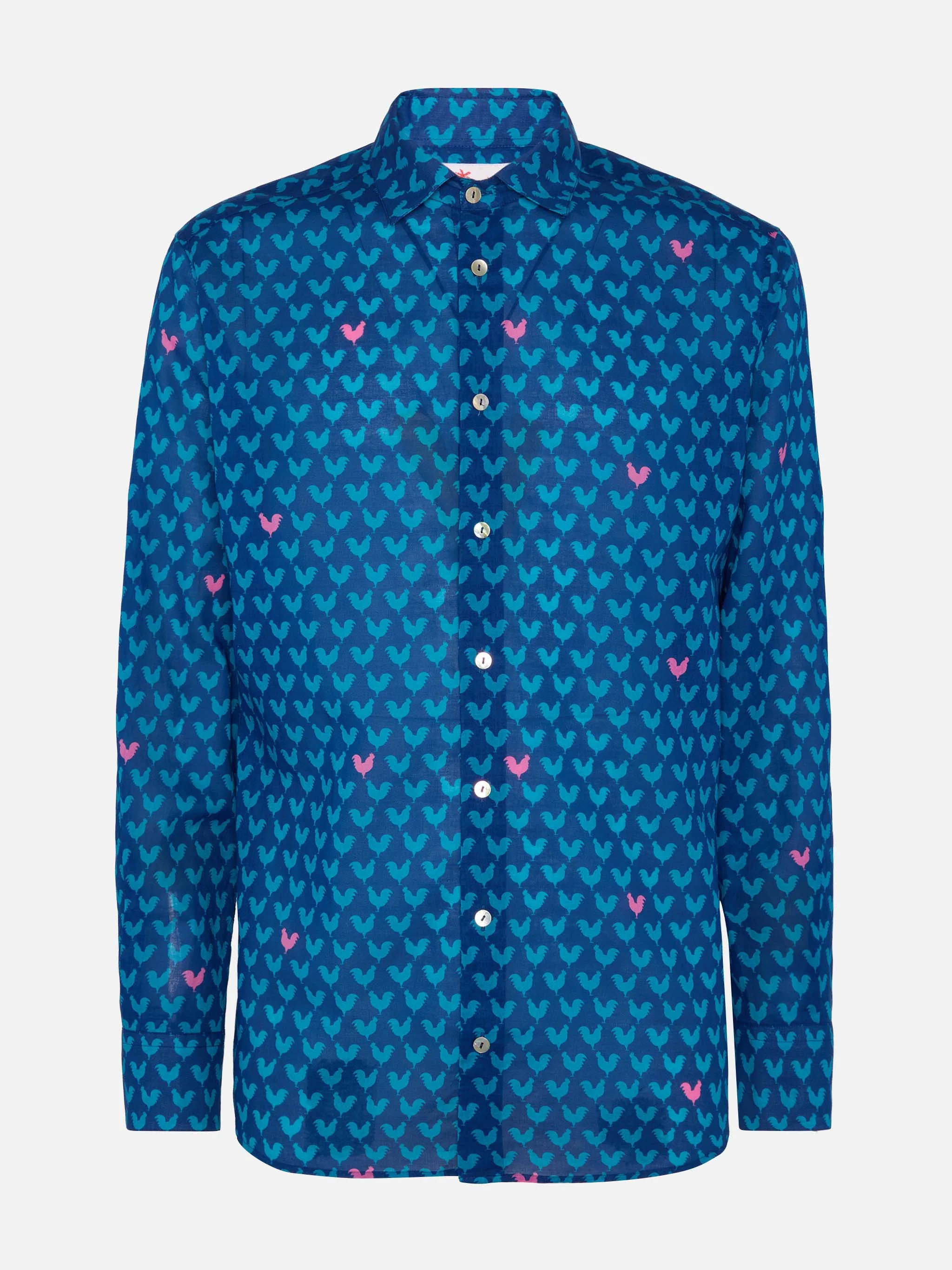 Sikelia rooster print shirt - Image 4