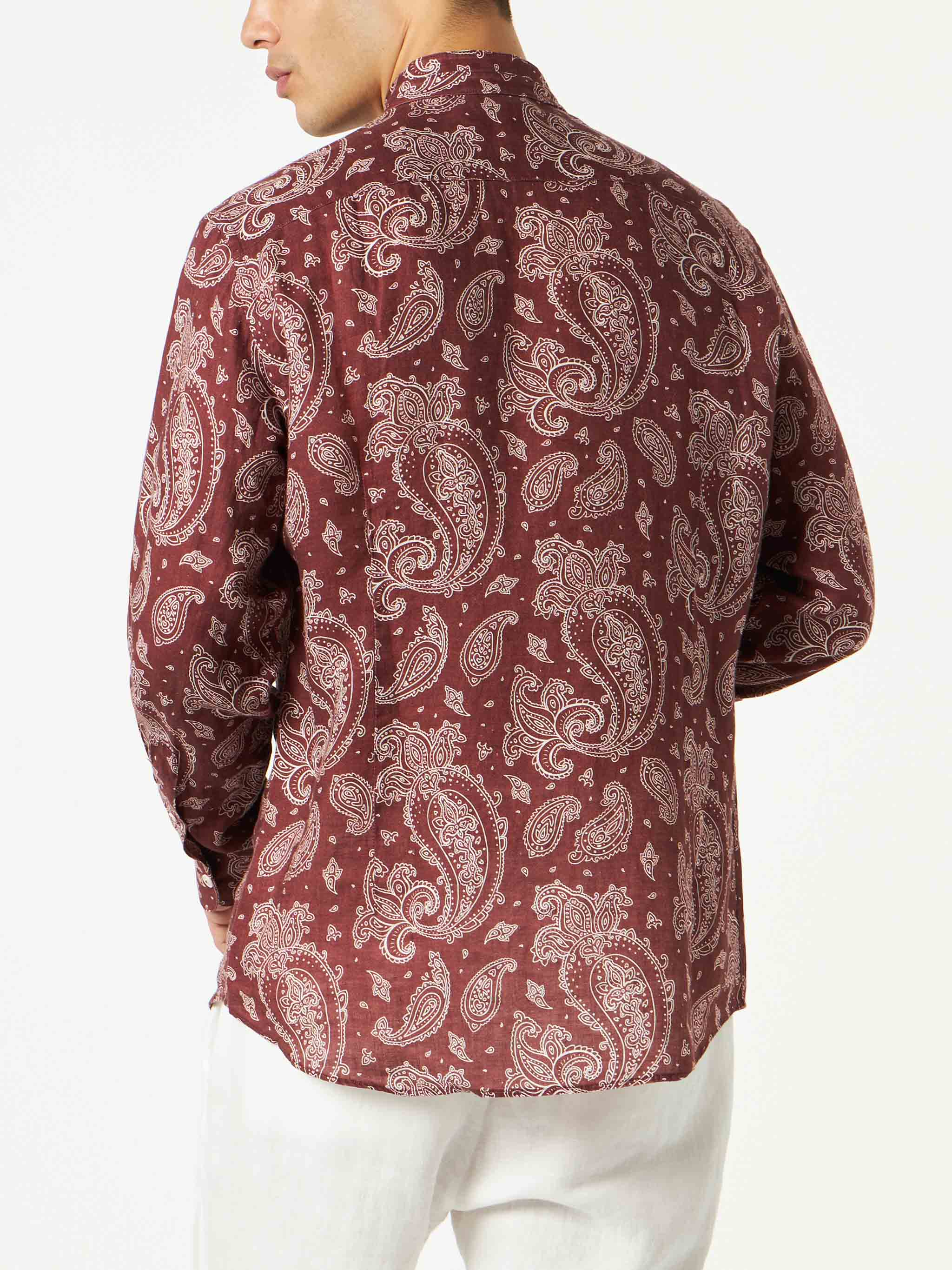 Klarke brown paisley shirt - Image 2