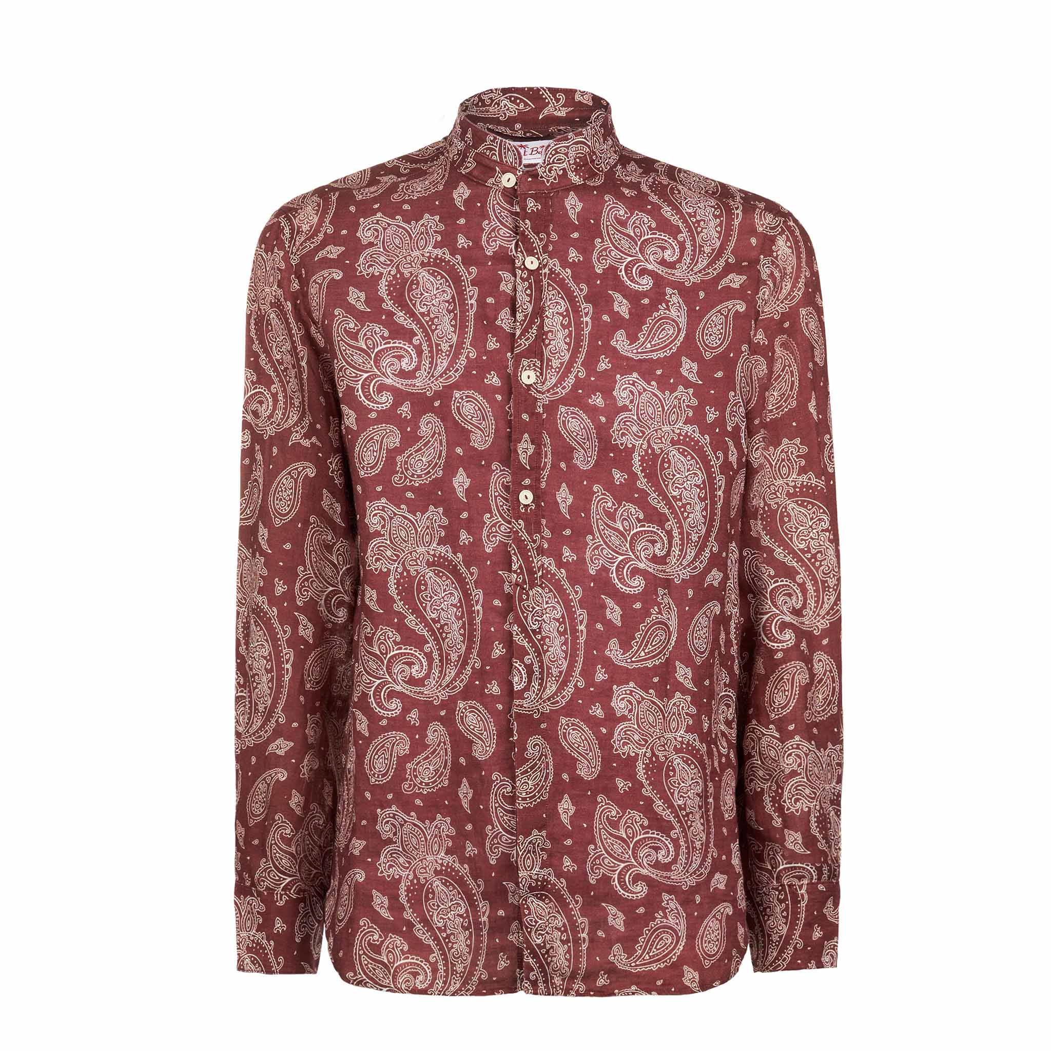 Klarke brown paisley shirt - Image 4