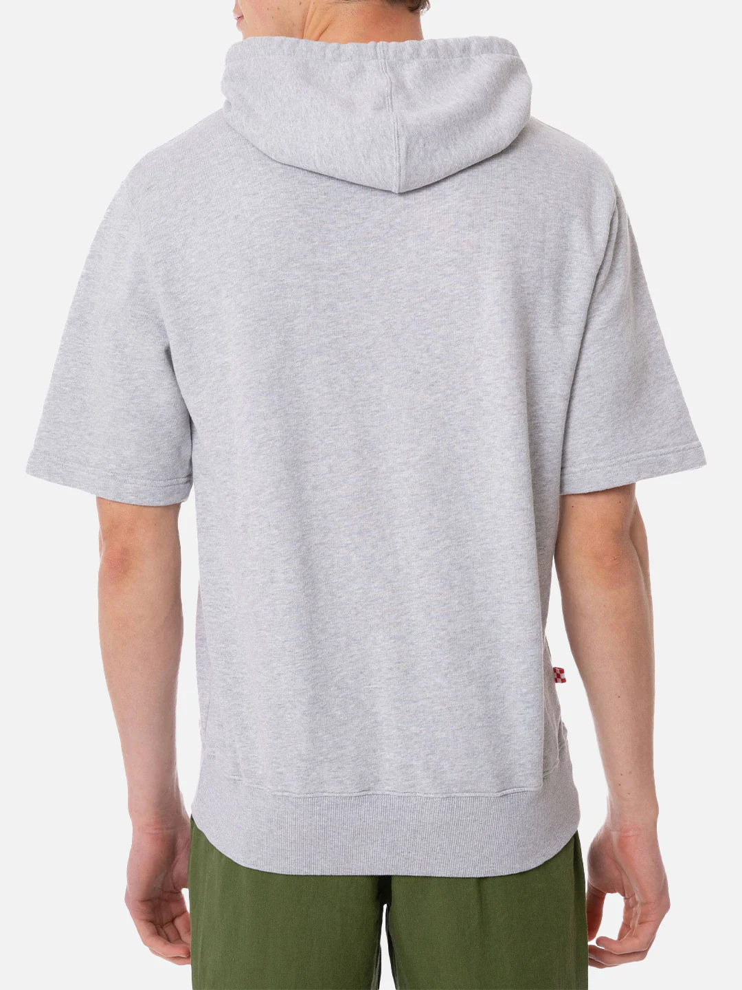 Mike grey short-sleeve hoodie - Image 4