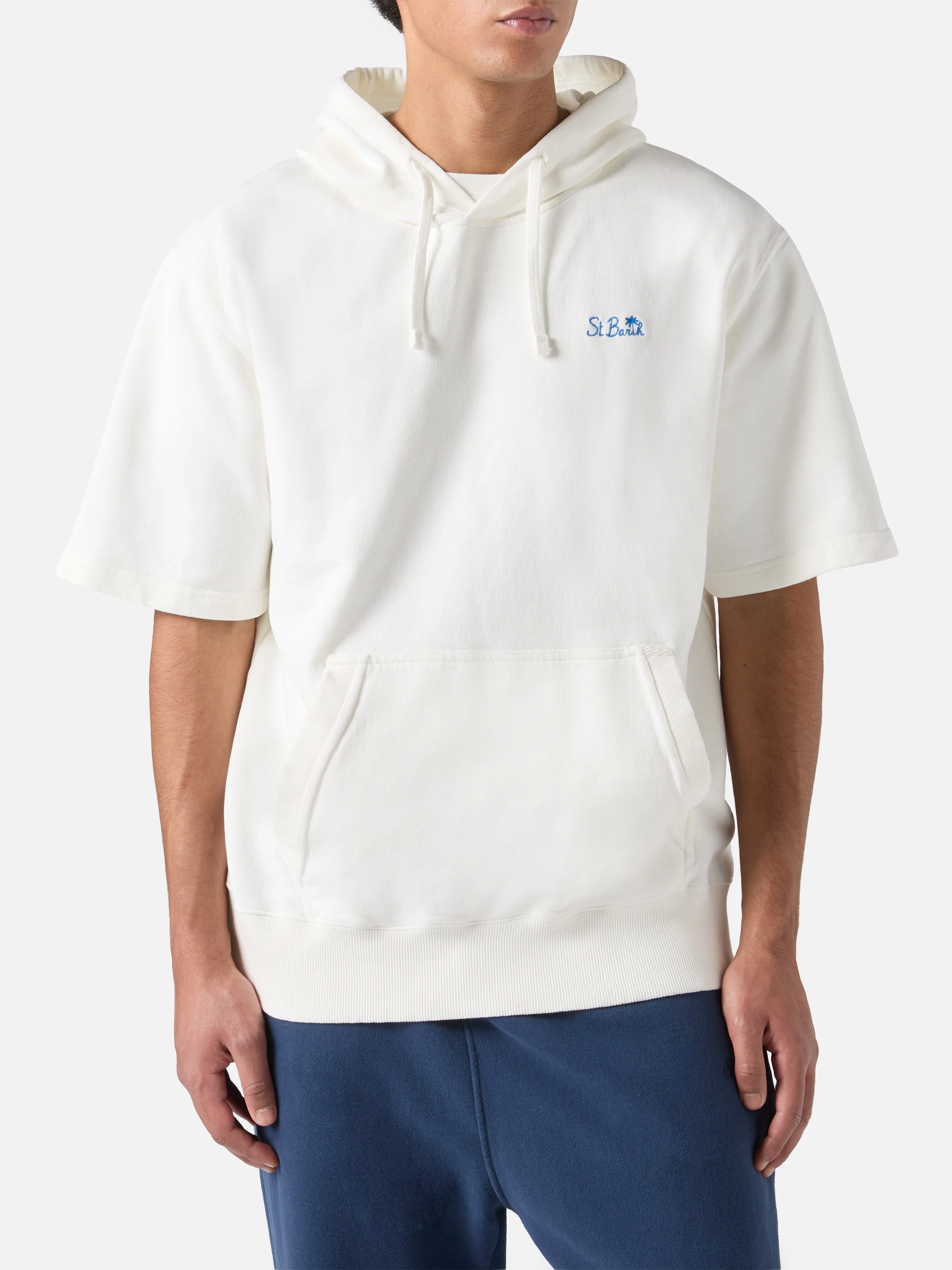 Mike short sleeve hooded sweatshirt