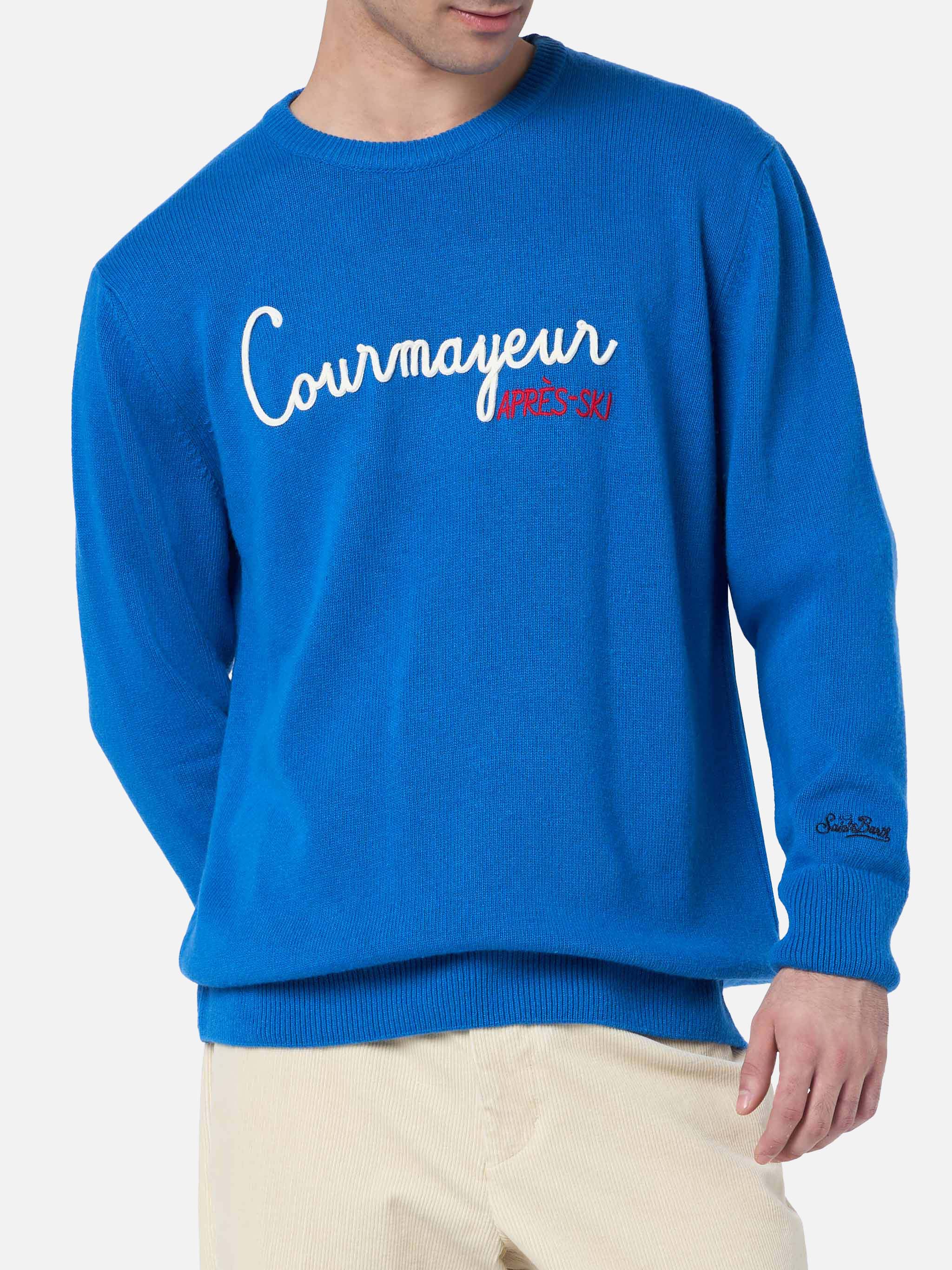 Crewneck sweater Heron with Courma Apres ski embroidery - Image 2