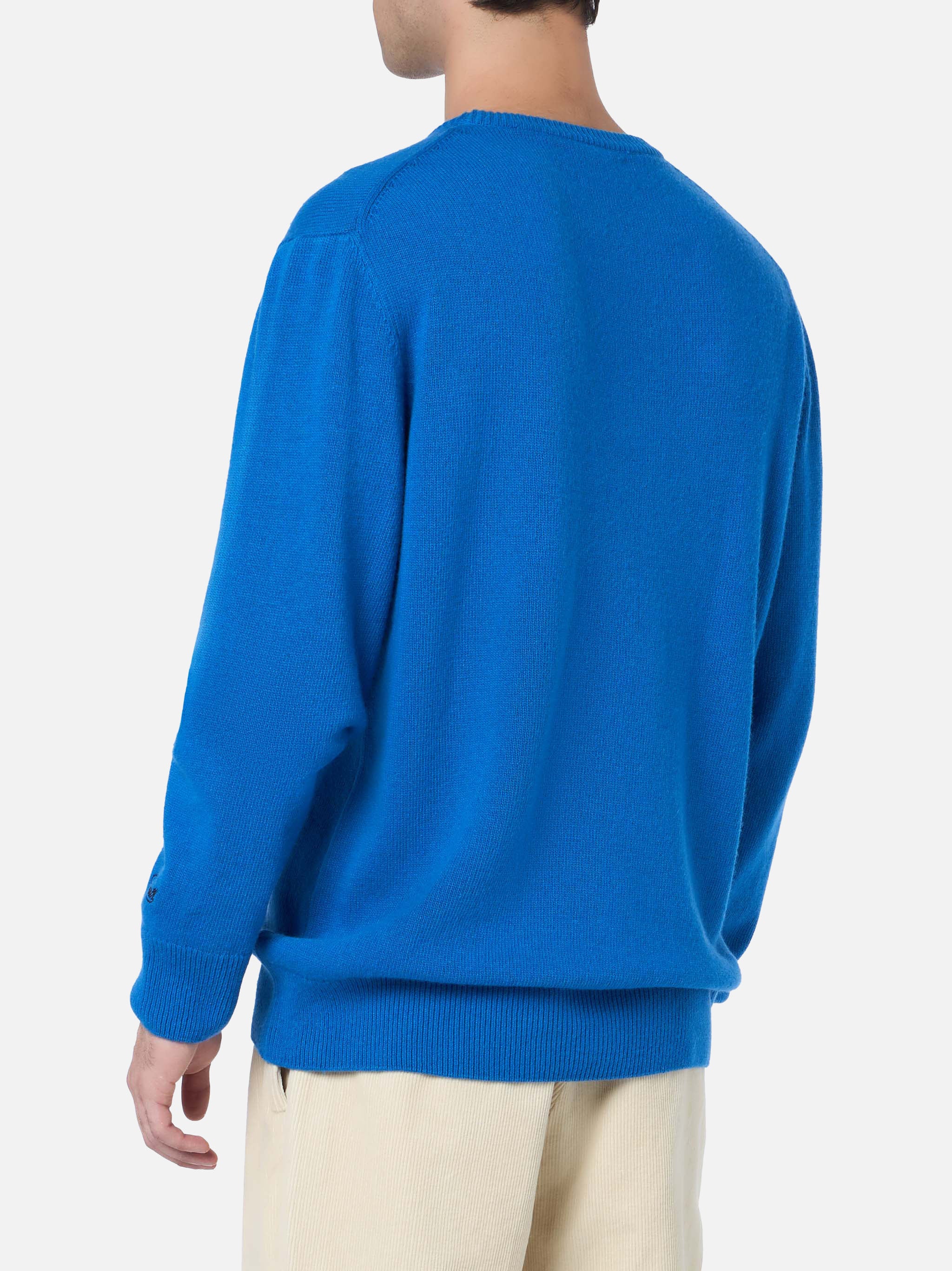 Crewneck sweater Heron with Courma Apres ski embroidery - Image 3
