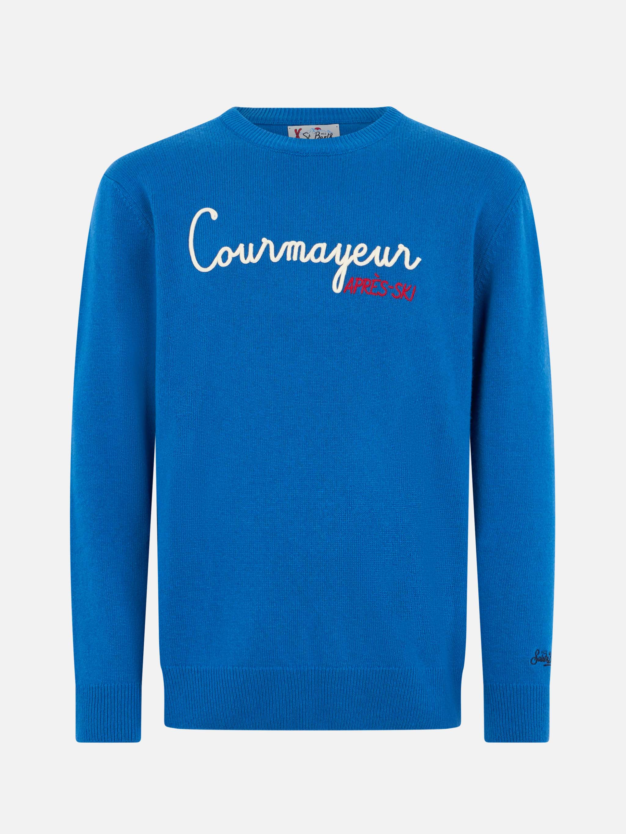 Crewneck sweater Heron with Courma Apres ski embroidery - Image 4