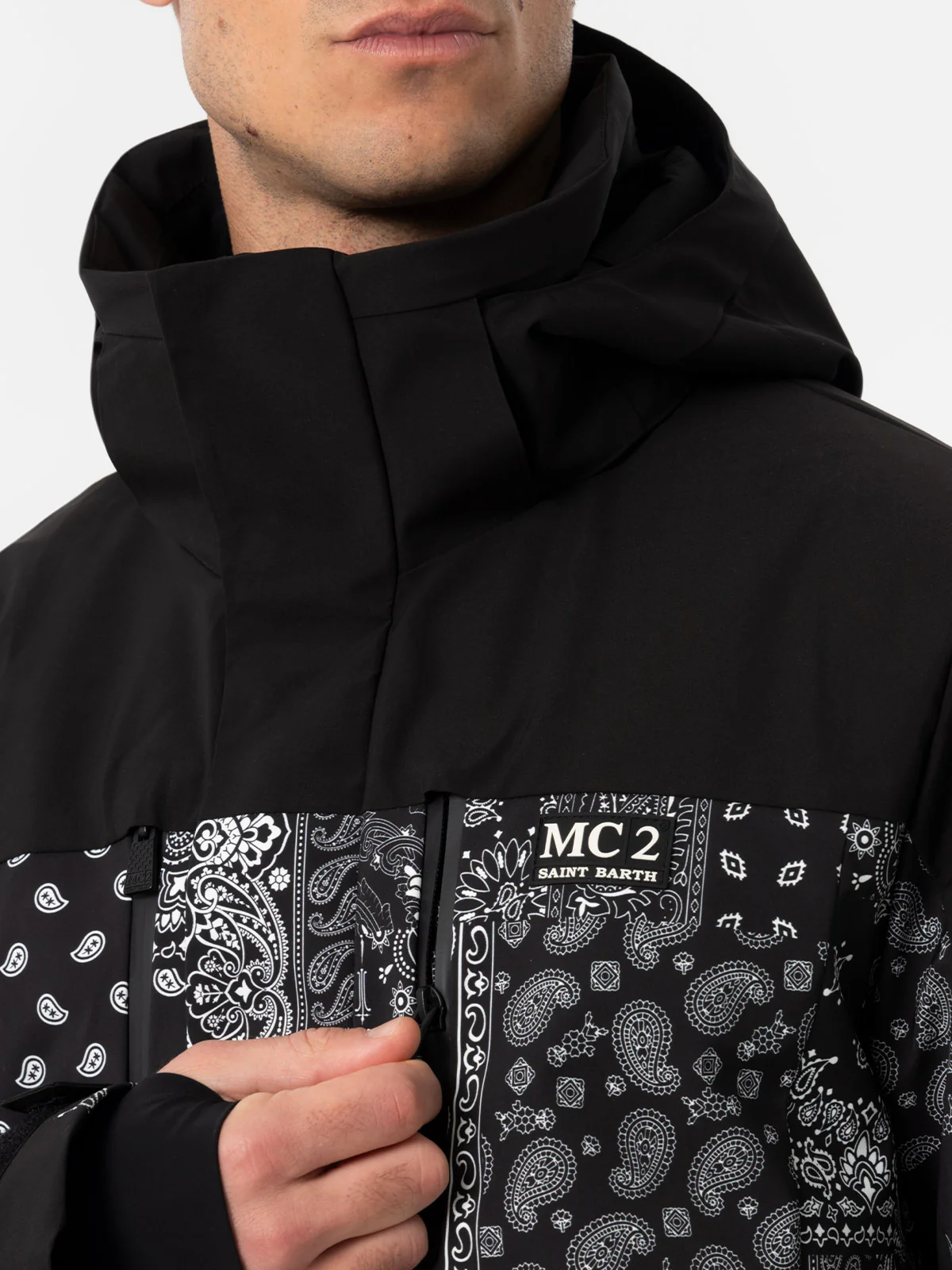 Greatscott technical fabric jacket with bandana pattern and Recco® technology - Image 3