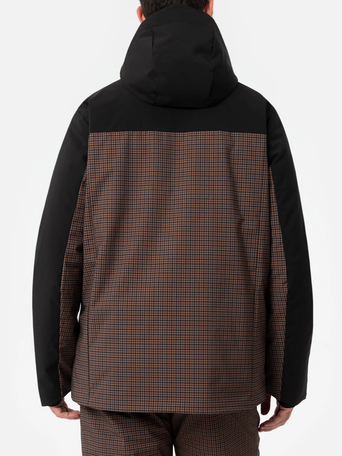 Greatscott technical fabric jacket with pied de poule pattern and Recco® technology - Image 5
