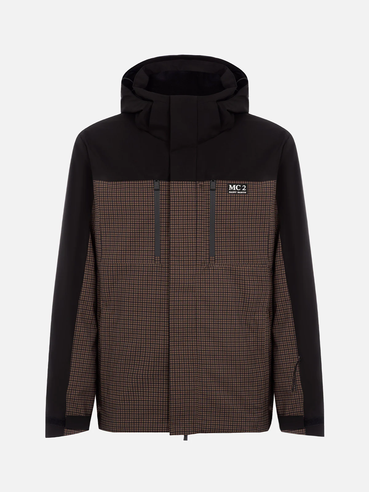 Greatscott technical fabric jacket with pied de poule pattern and Recco® technology - Image 6