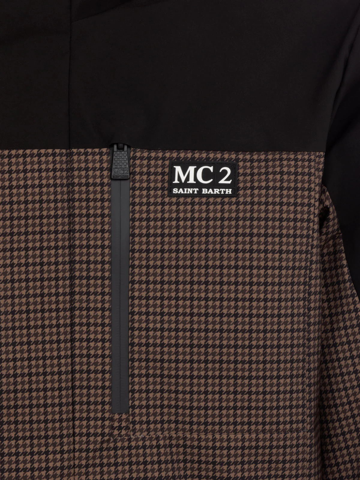 Greatscott technical fabric jacket with pied de poule pattern and Recco® technology - Image 8