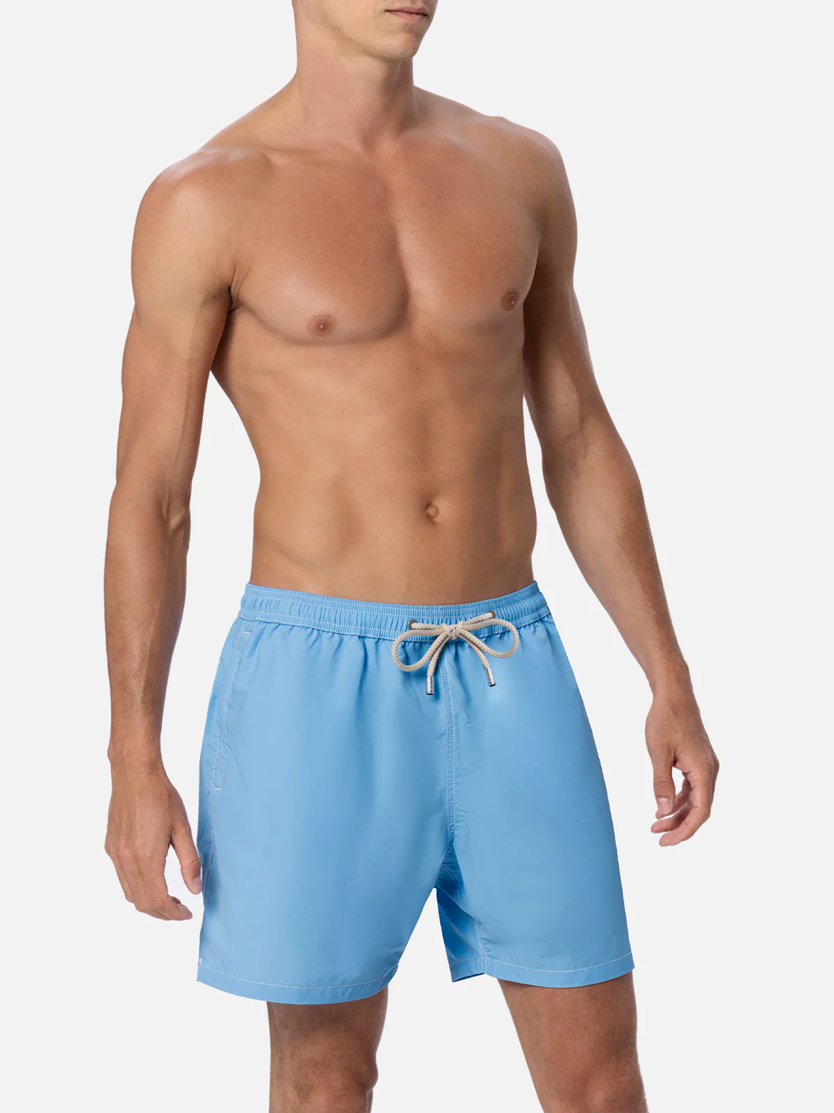 Sky blue classic light swim shorts Patmos - Image 3
