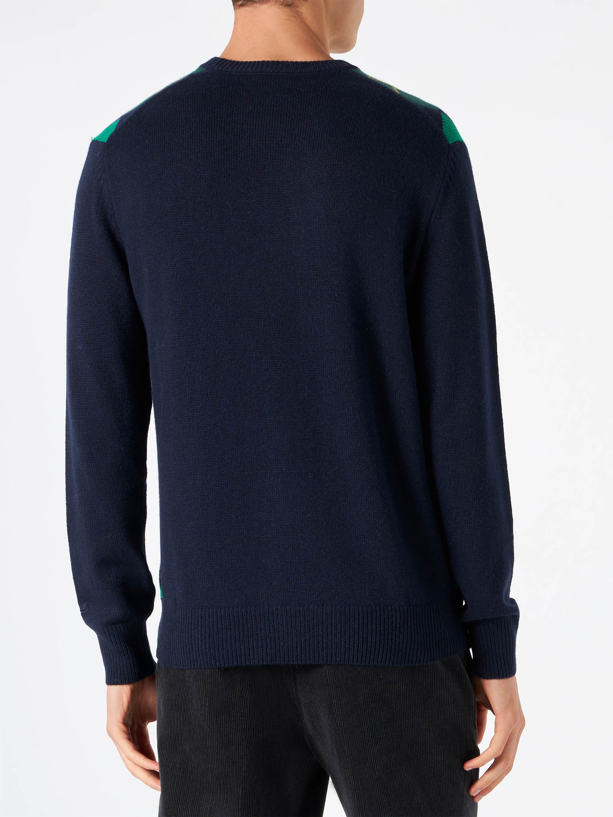 Crewneck sweater Heron with argyle jacquard - Image 3