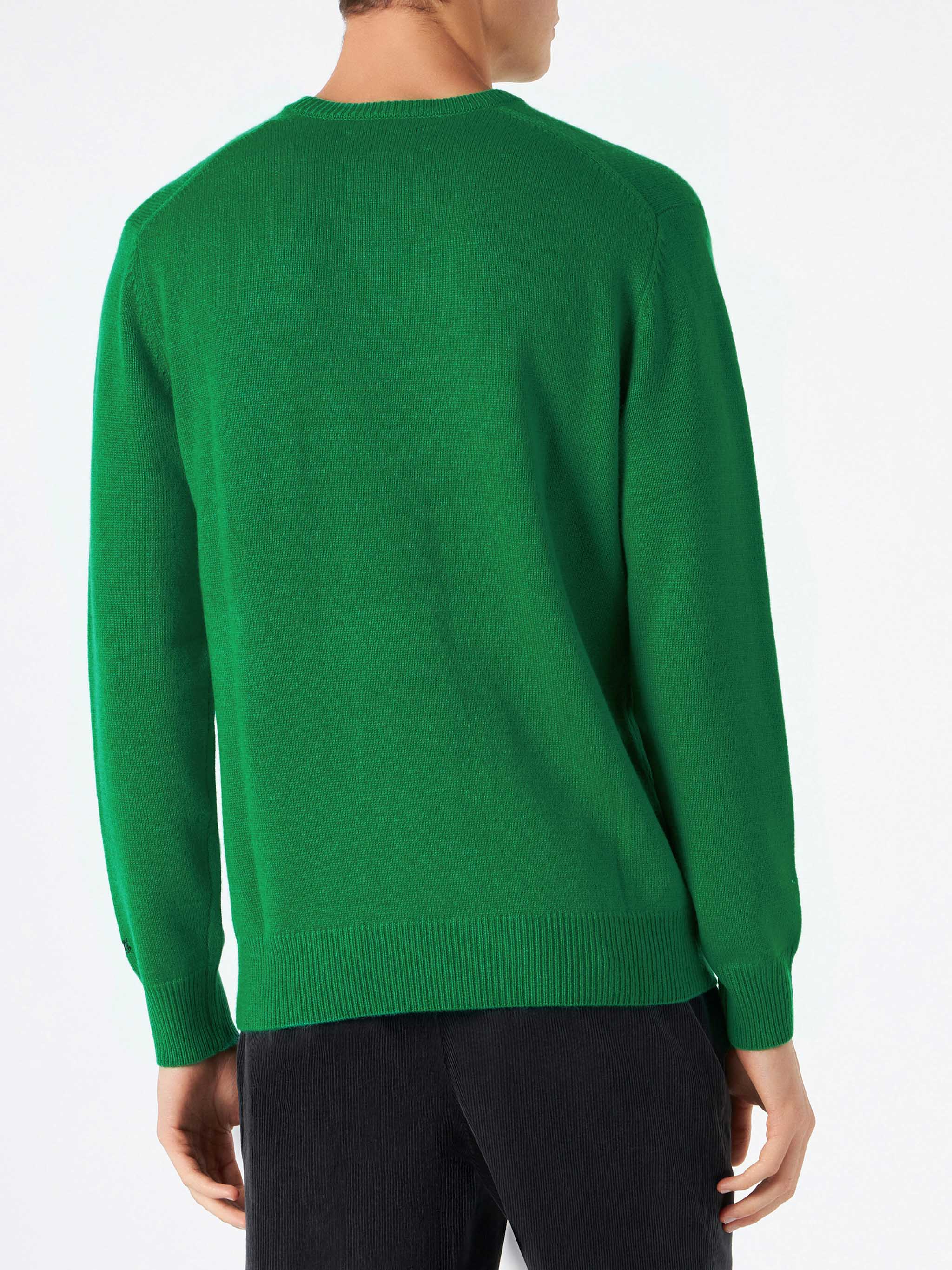 Crewneck sweater Heron with Fiat 500 jacquard | FIAT 500 SPECIAL EDITION - Image 3