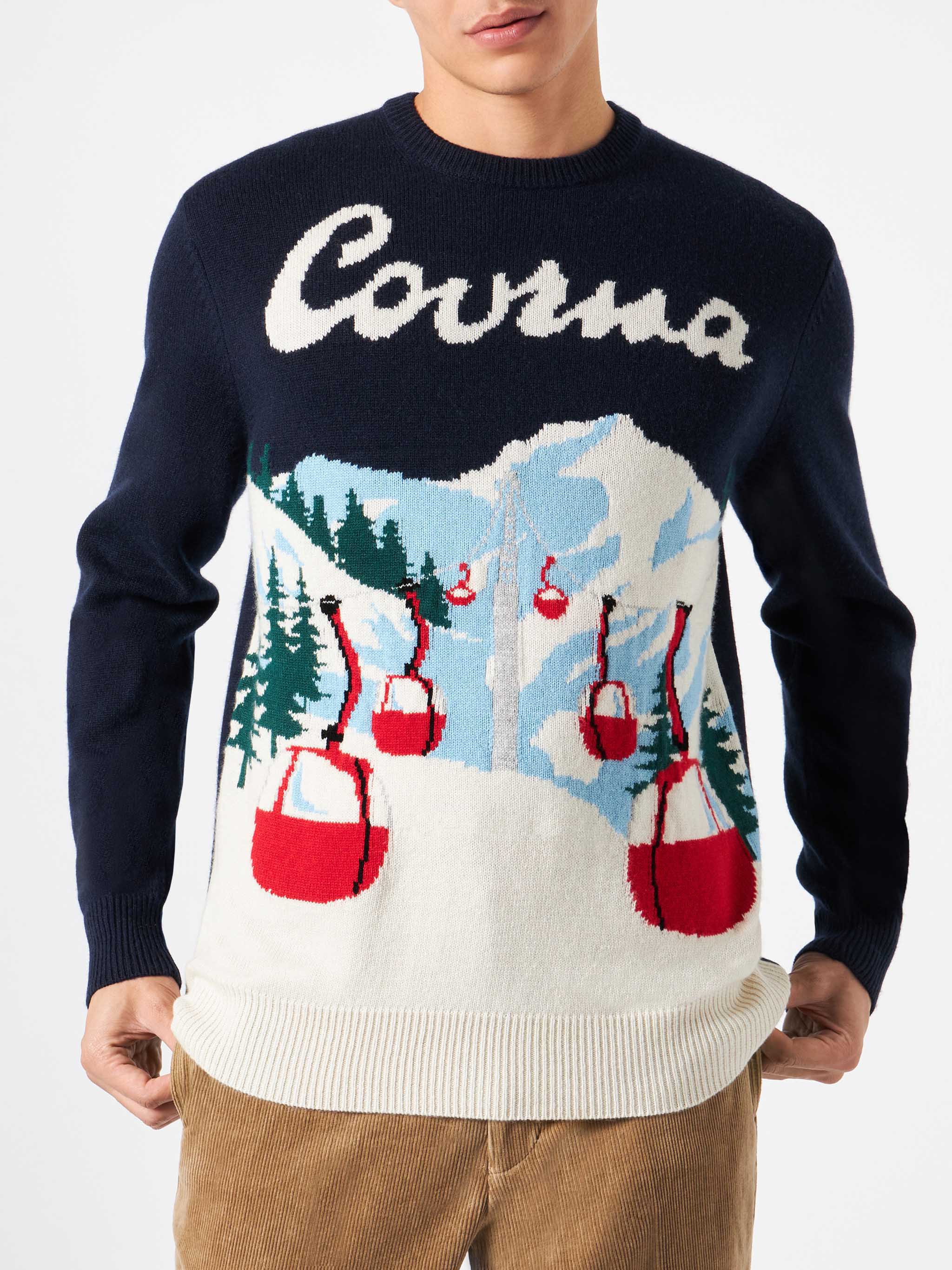 Heron Courmayeur postcard sweater