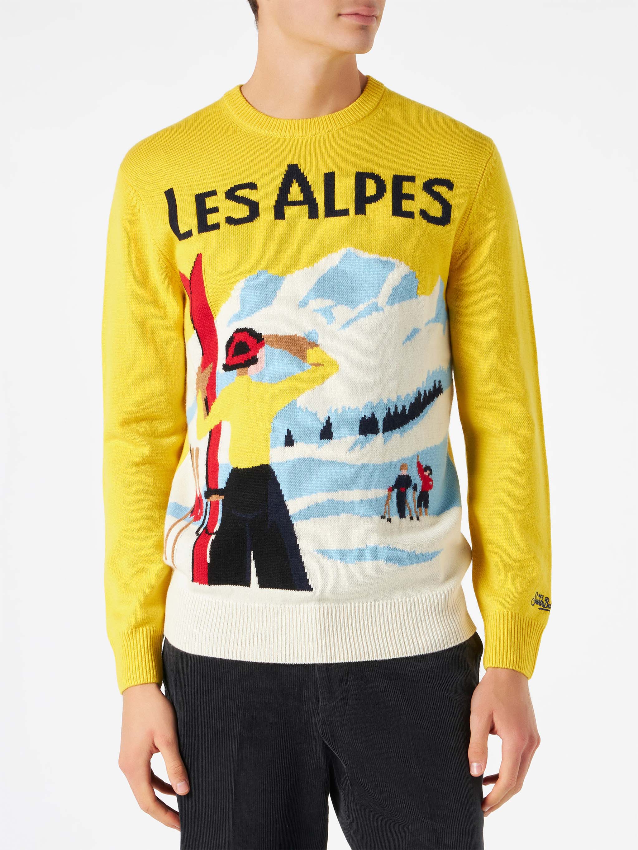 Heron Les Alpes postcard sweater - Image 2