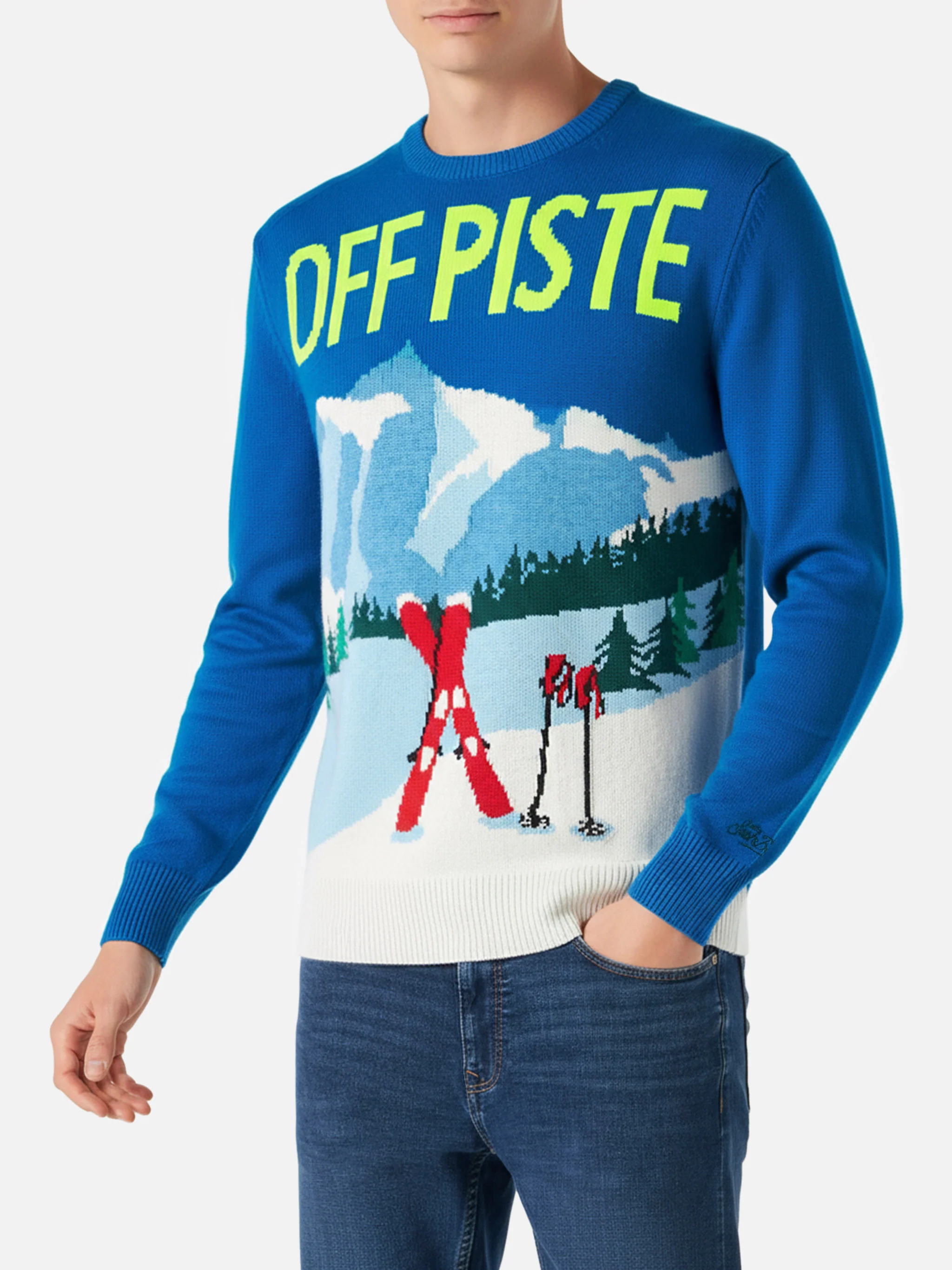 Heron mountain postcard sweater - Image 2