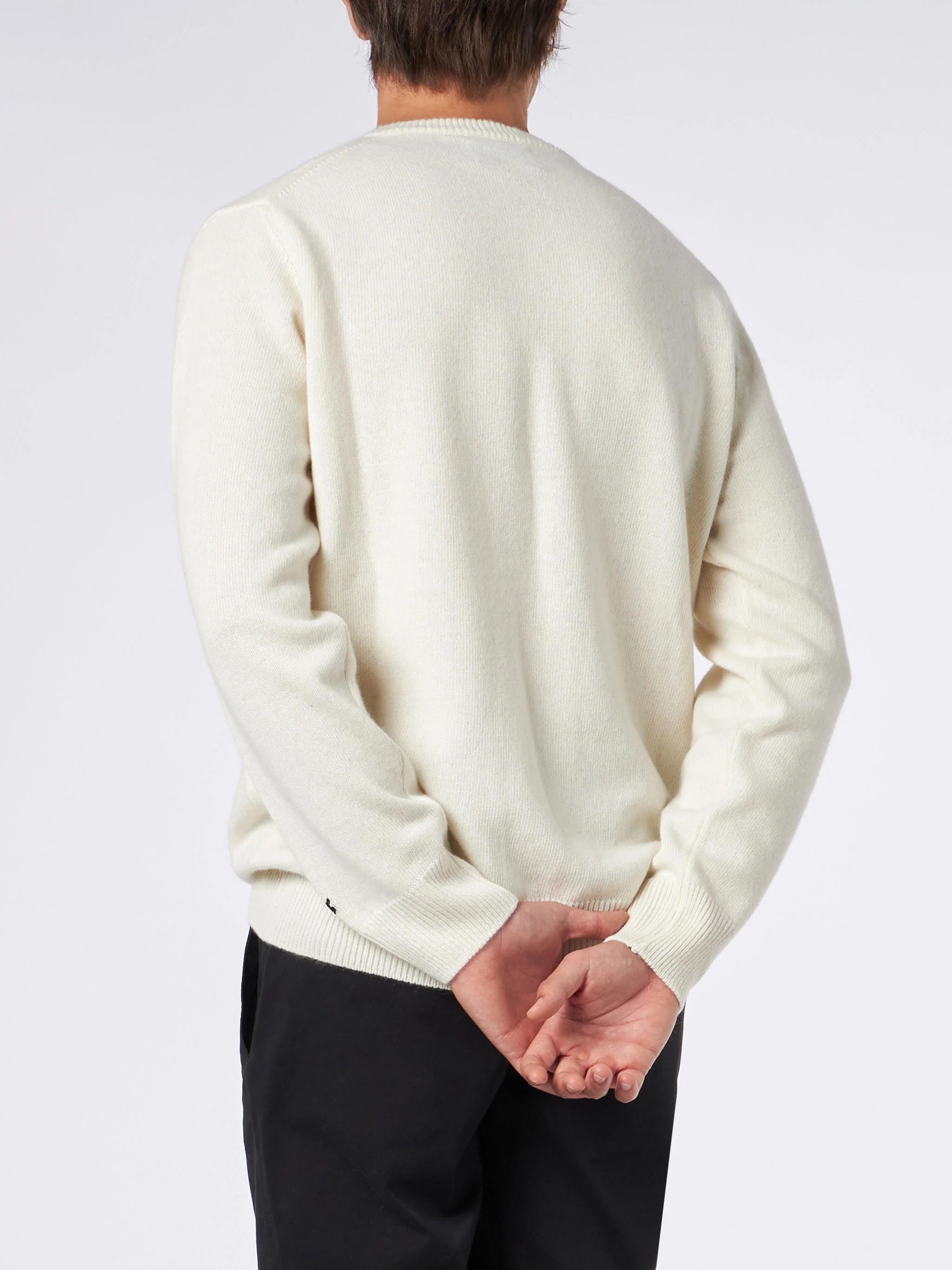 Heron sweater with wolf jacquard and embroidery - Image 3