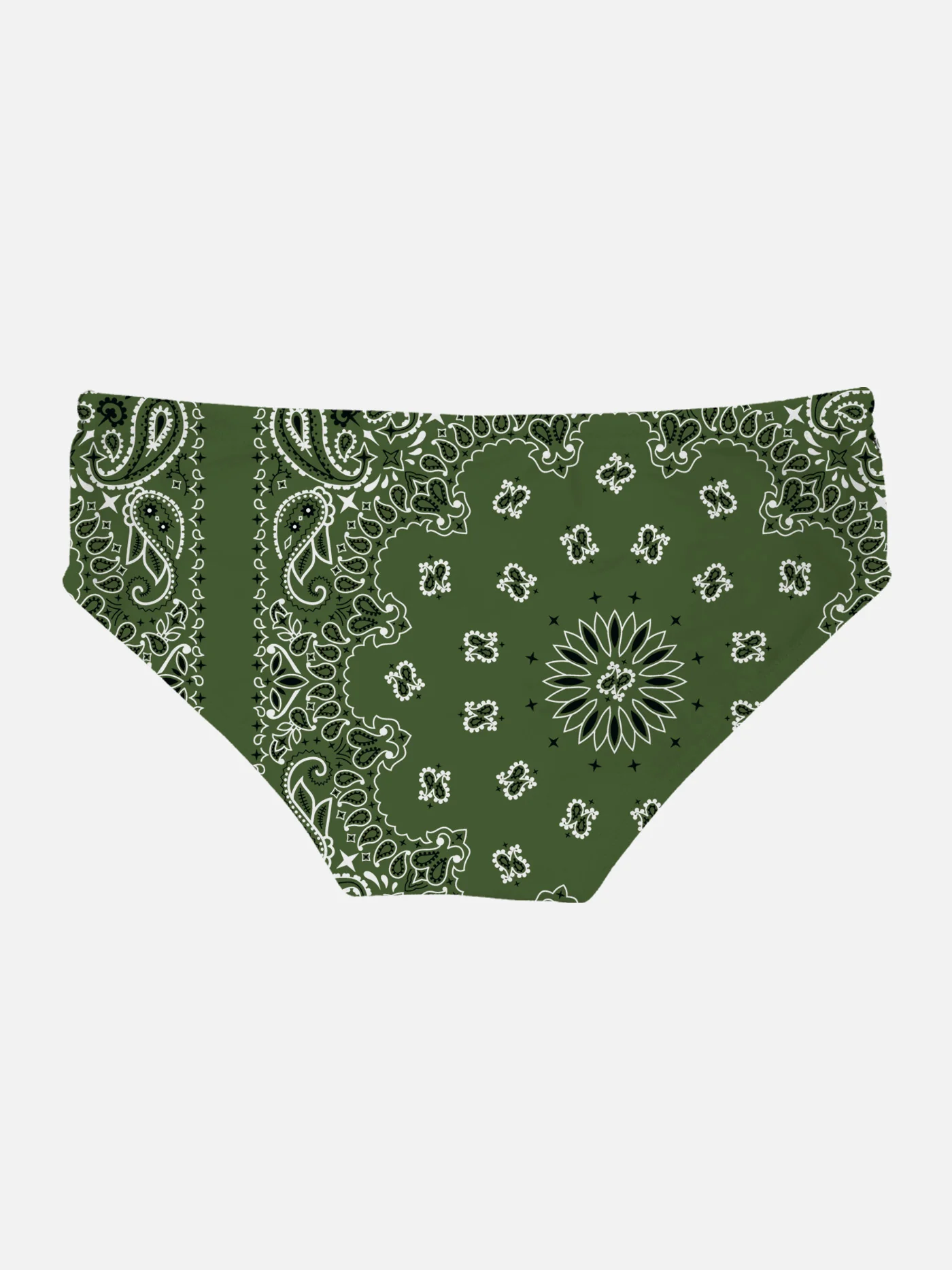 Cayo military green bandana swim briefs - Image 2