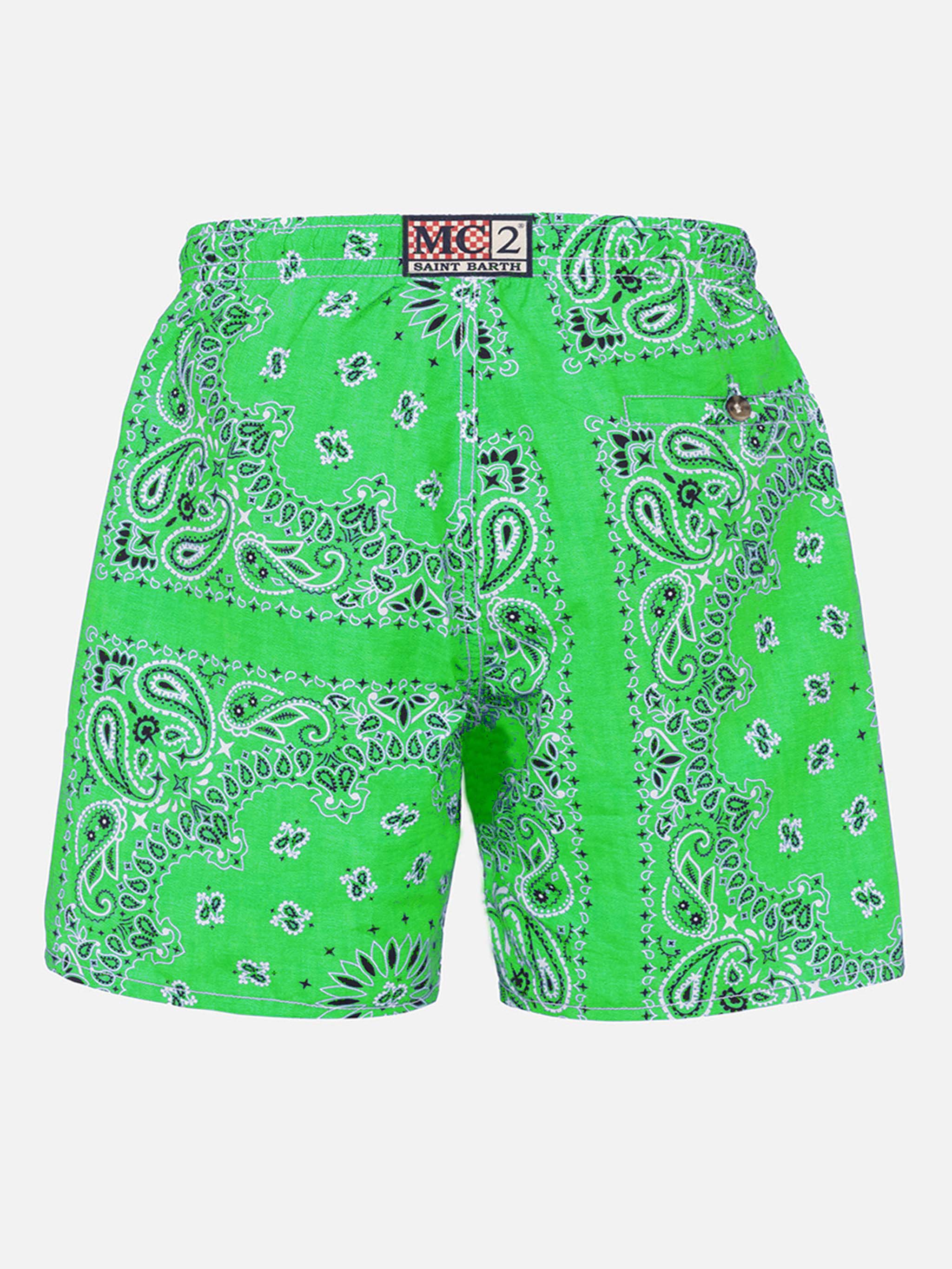 Caprese green bandana swim shorts - Image 2