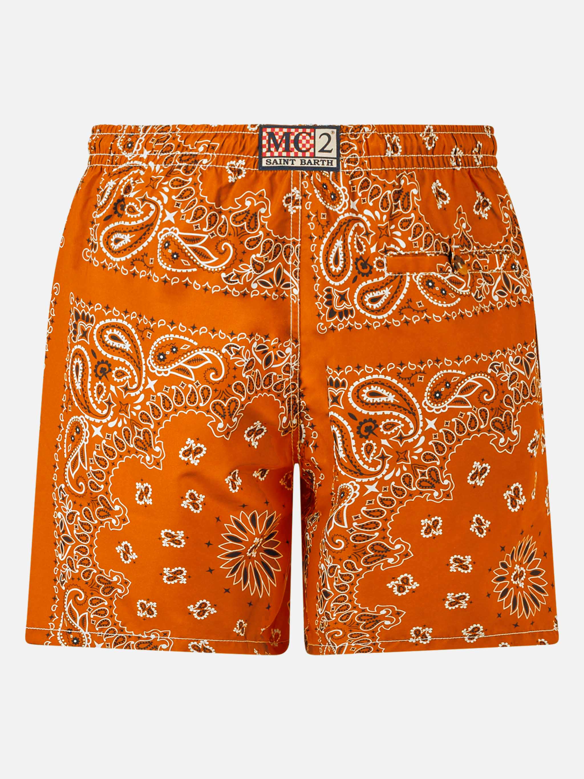 Caprese orange bandana swim shorts - Image 2