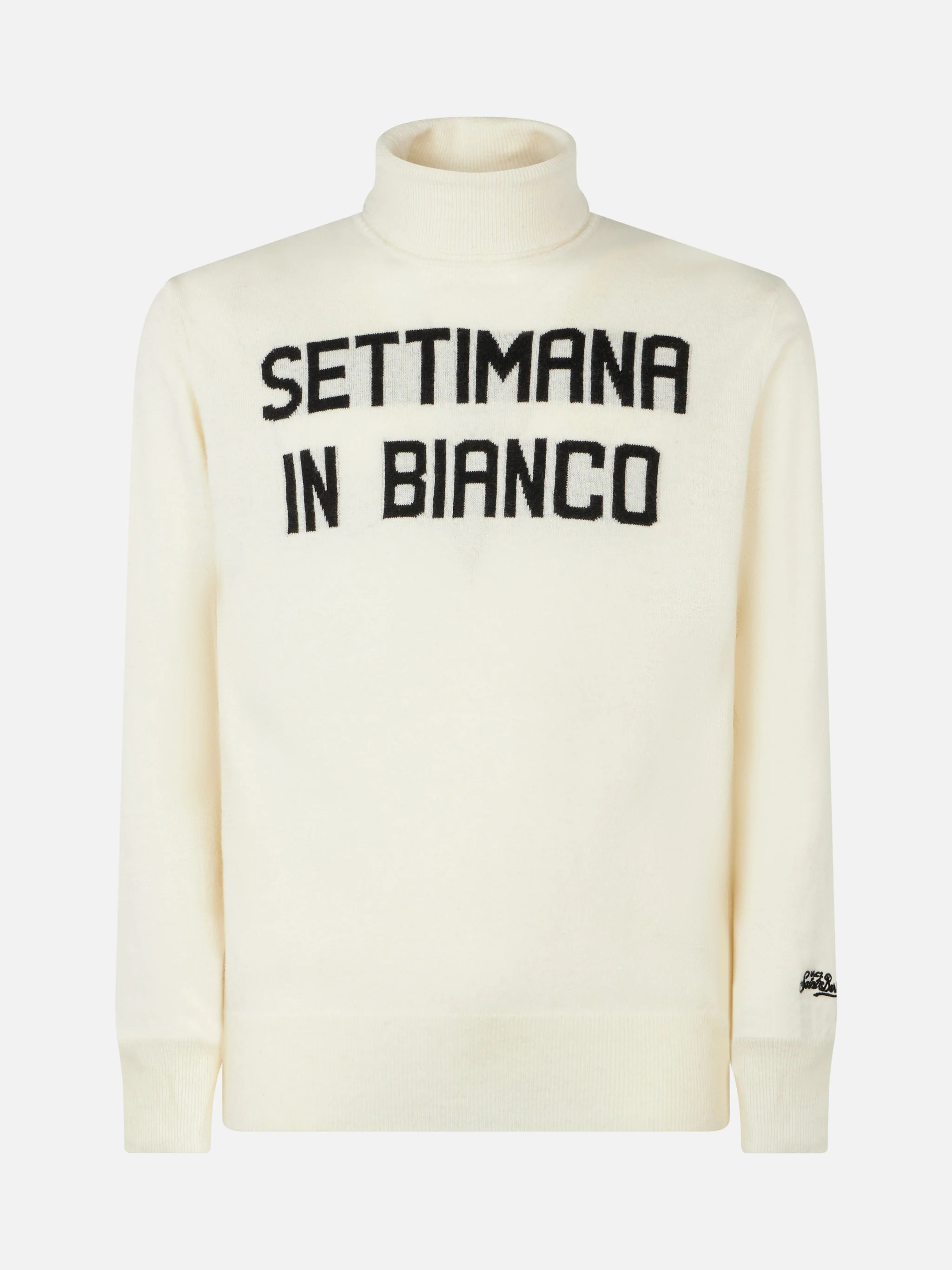 White Settimana in Bianco turtleneck sweater - Image 4