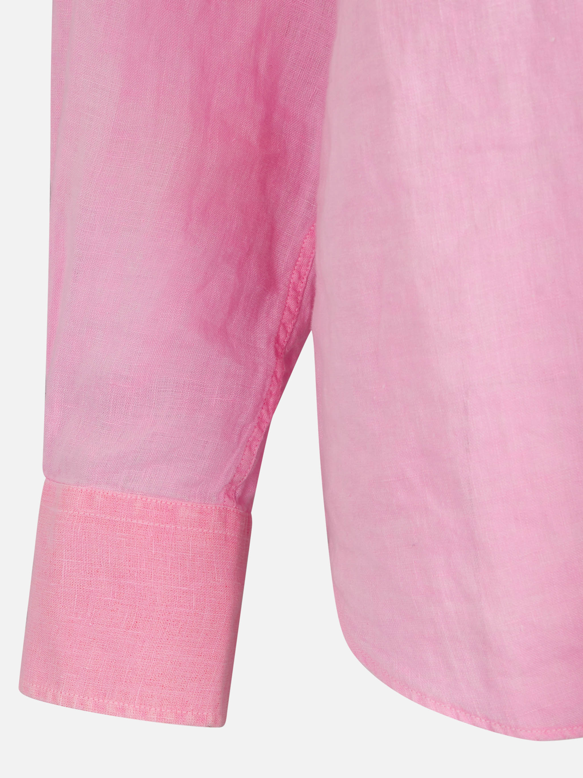 Pamplona fluo pink watercolor linen shirt - Image 6