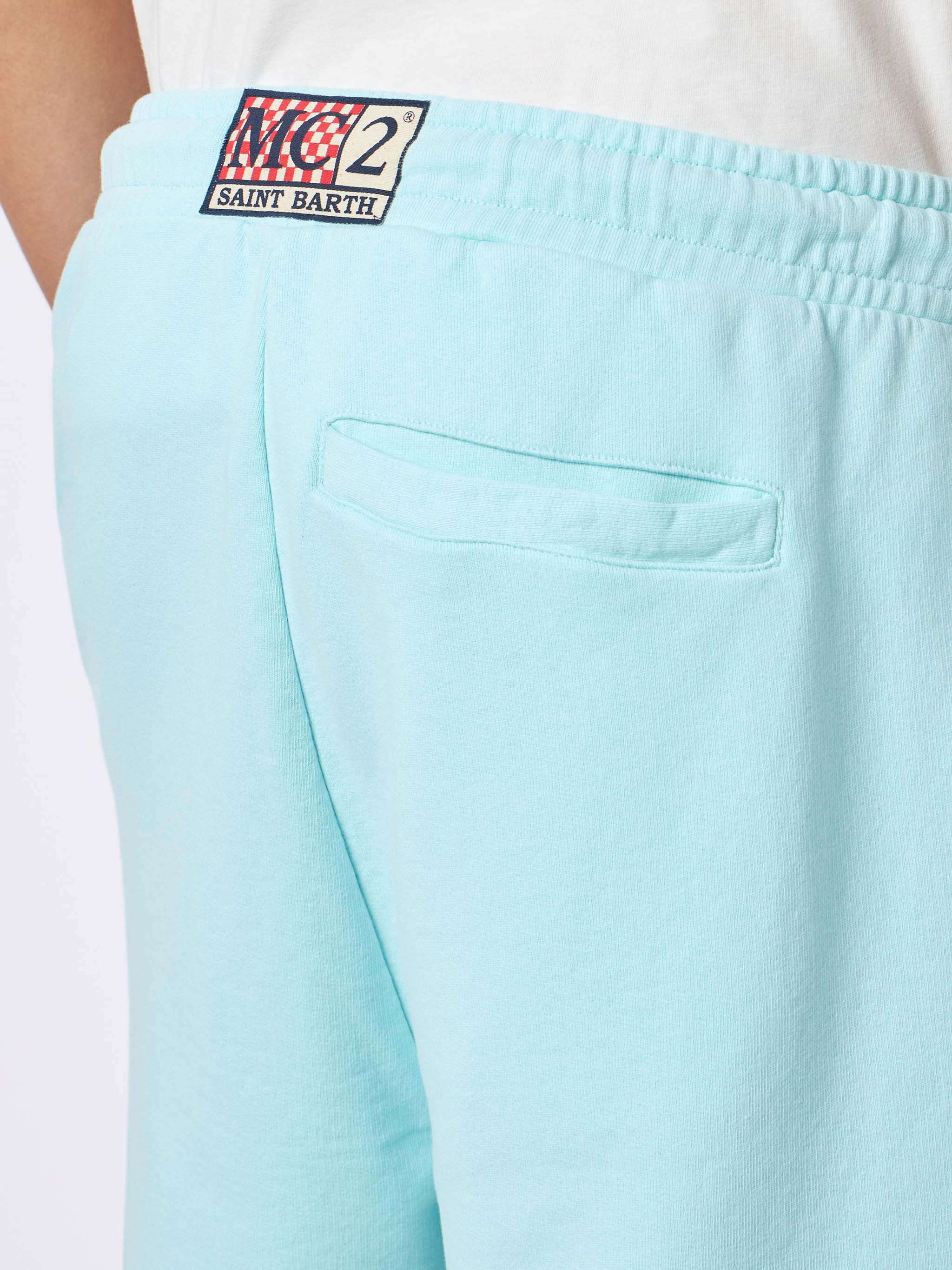 Randle water green cotton bermuda shorts - Image 3