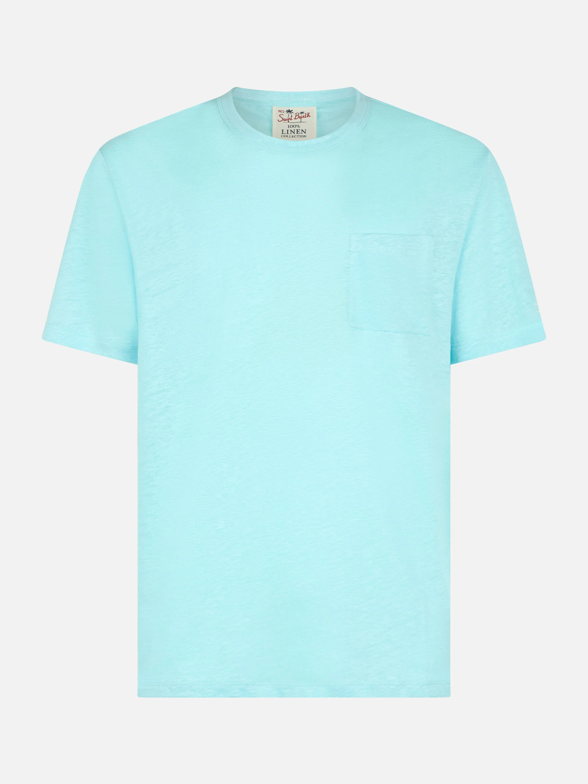 Ecstasea water green linen jersey t-shirt