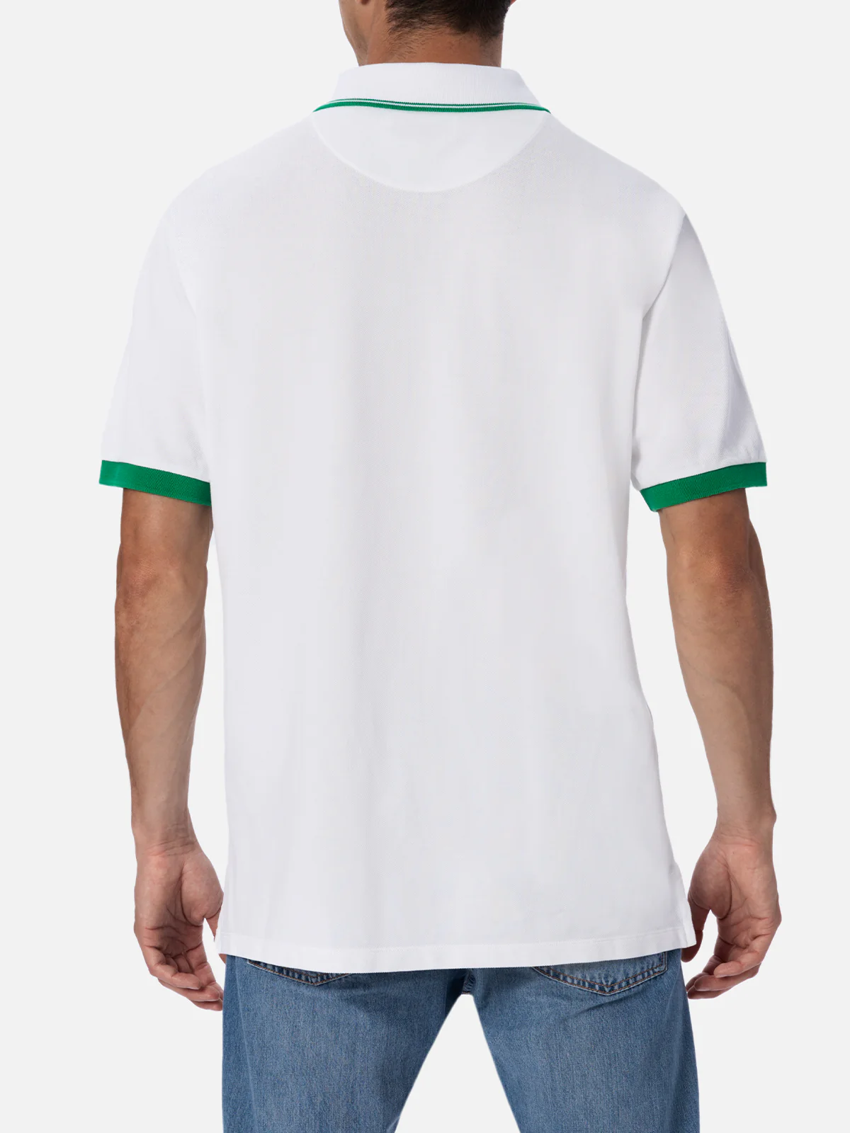Beverly Hills white cotton piquet polo | Special Edition - Image 4