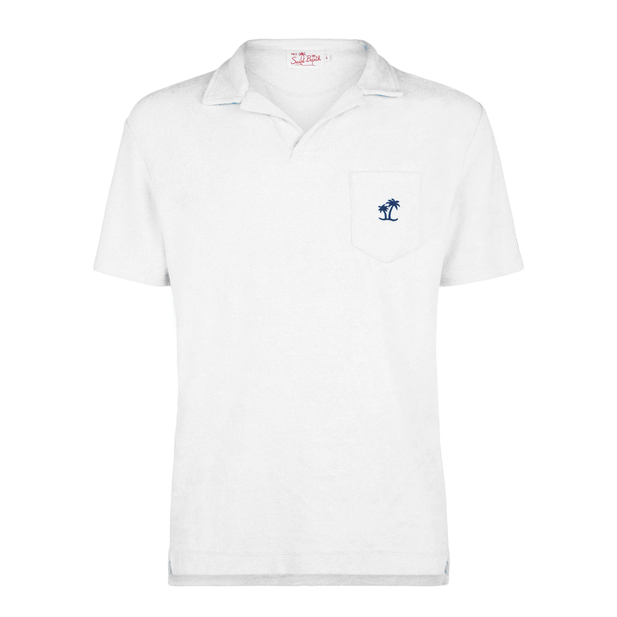 Jeremy white terry polo shirt - Image 4