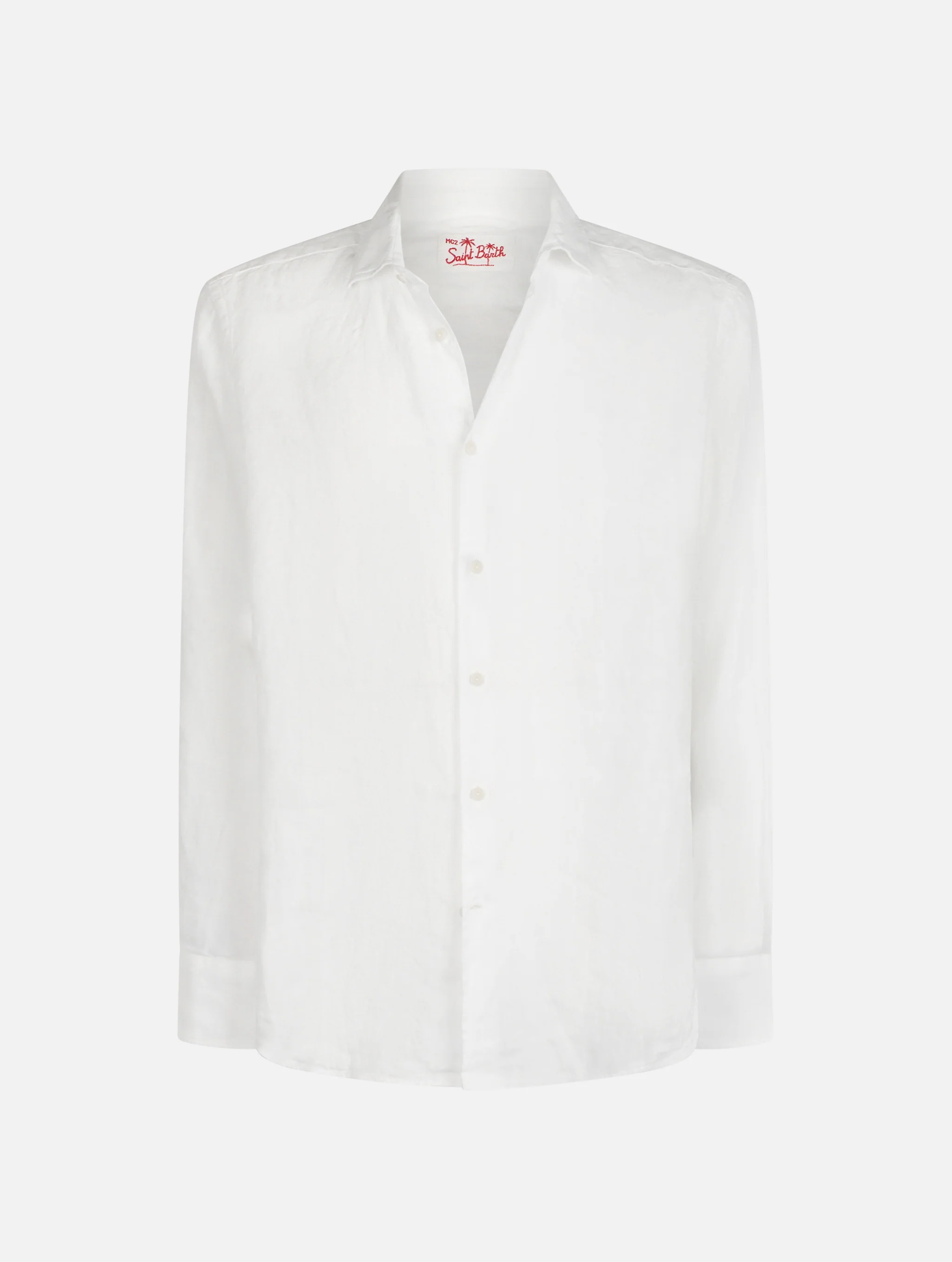 Pamplona linen shirt in white - Image 4