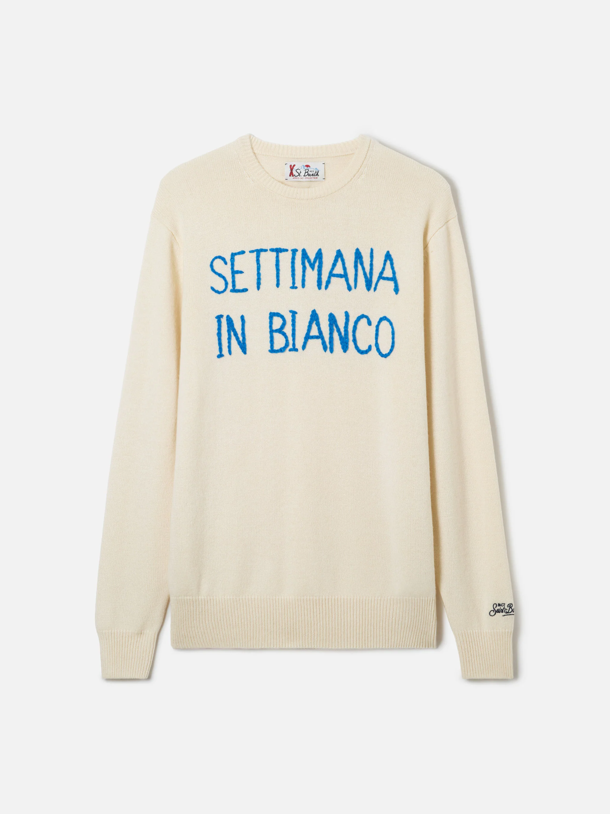 Heron Settimana in bianco embroidered sweater - Image 5