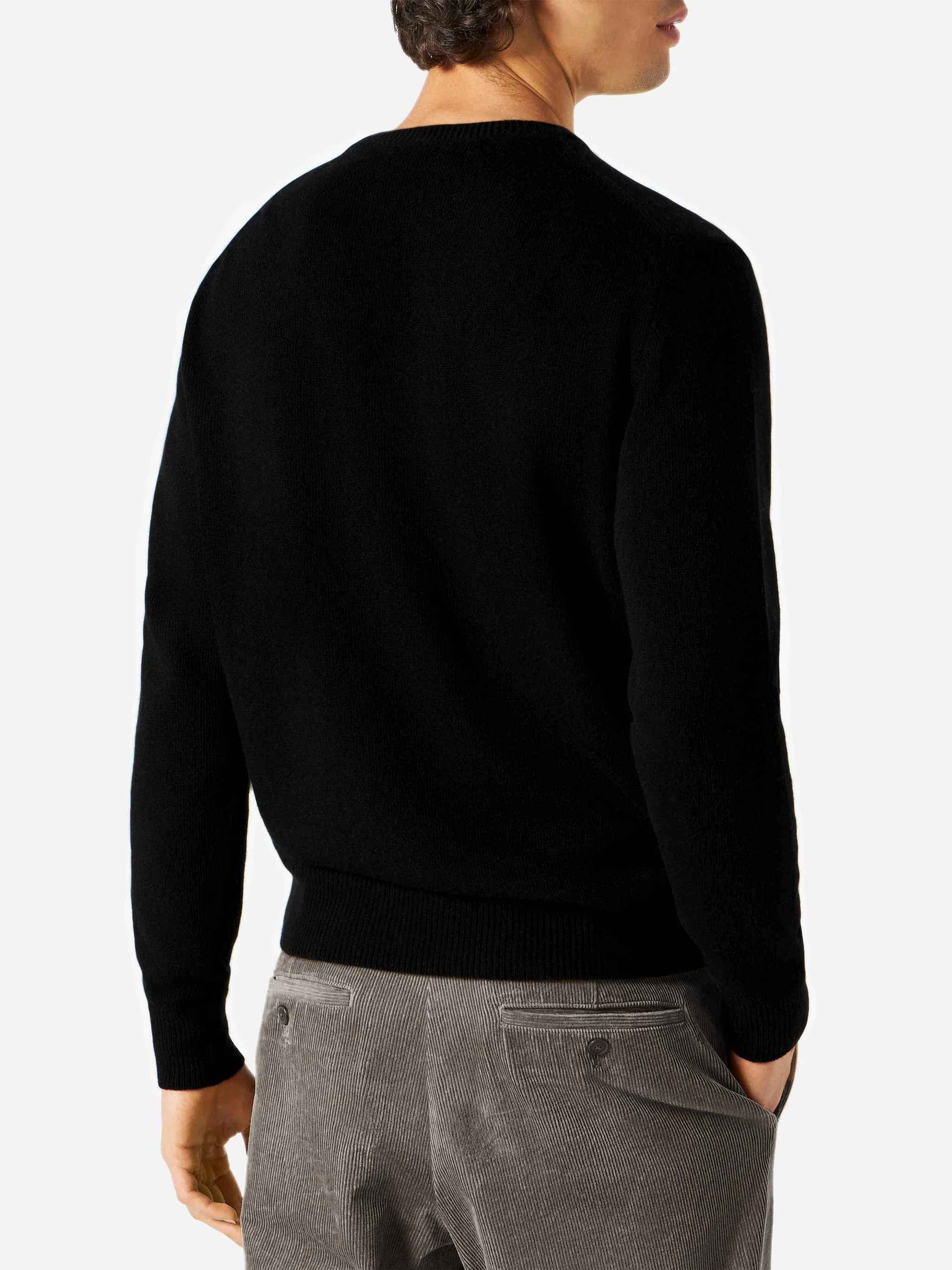 Heron Ski black sweater with lettering - Image 3