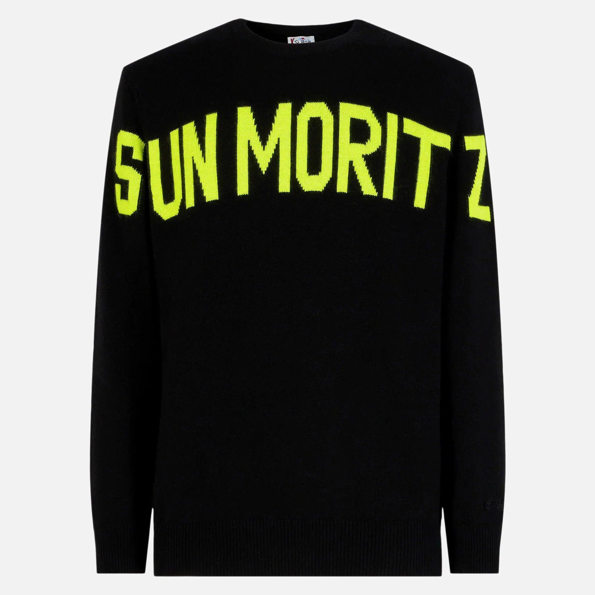Heron Ski black sweater with lettering - Image 4