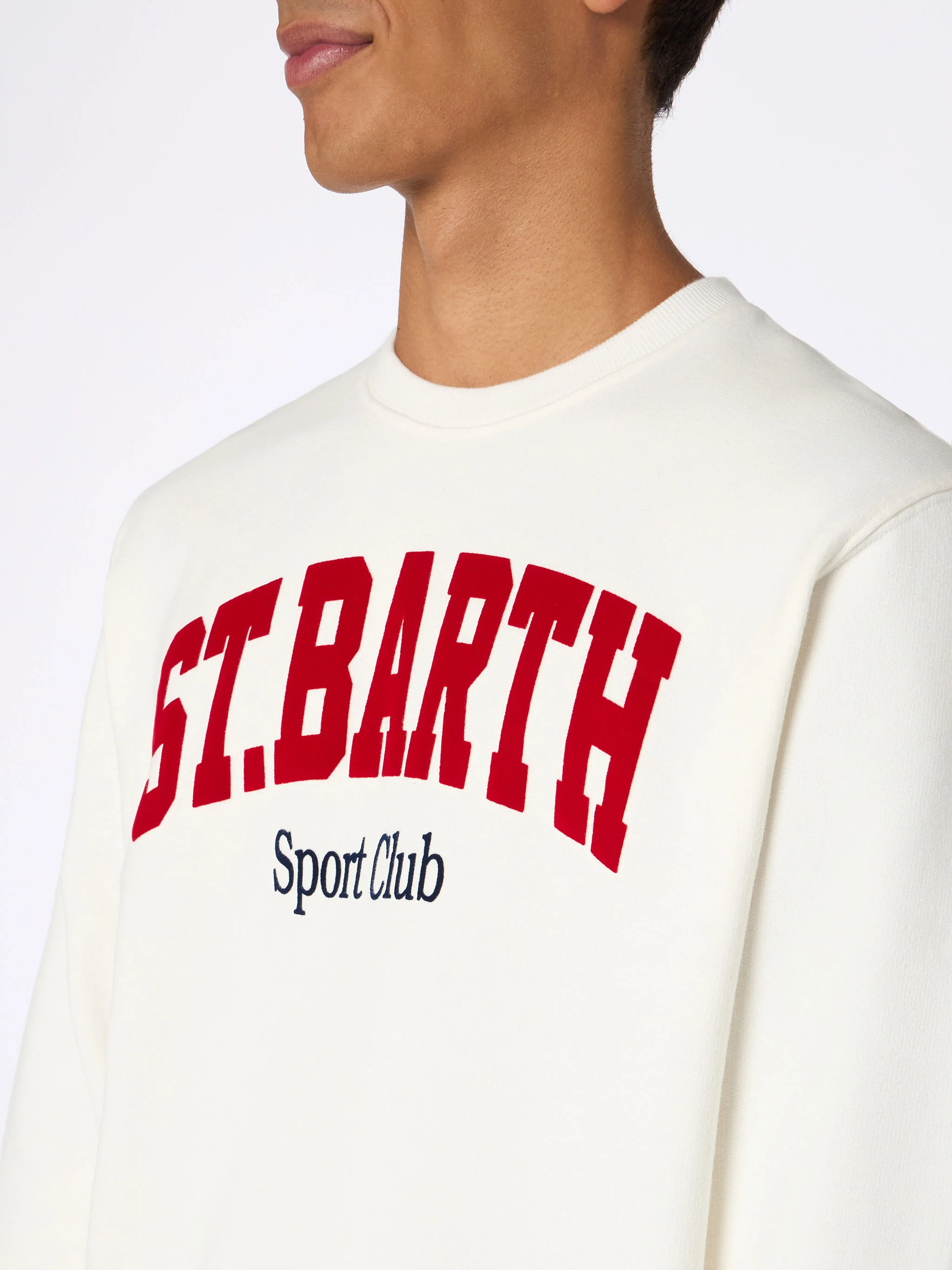 Soho sweatshirt with St. Barth Sport Club print in white - Image 2