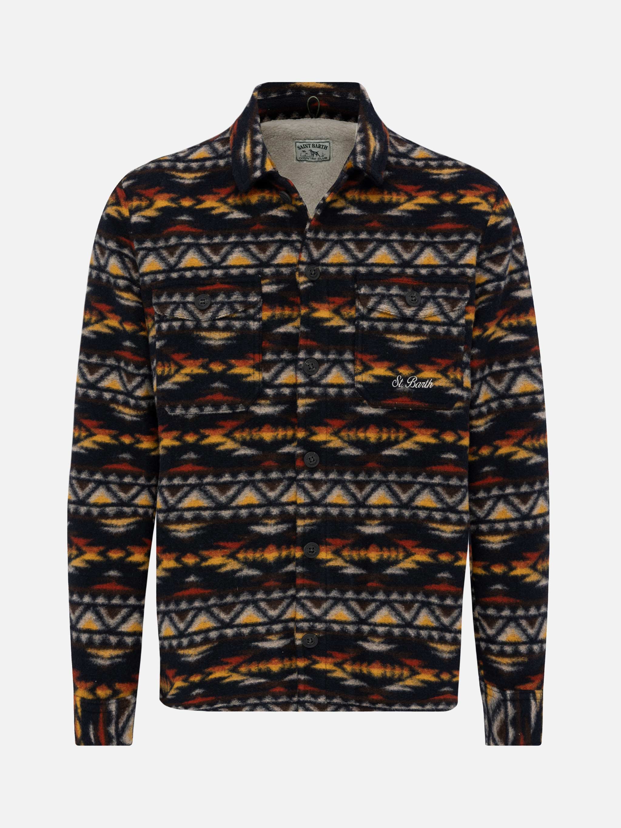 Landeck wool blend jacket with navajo pattern - Image 4