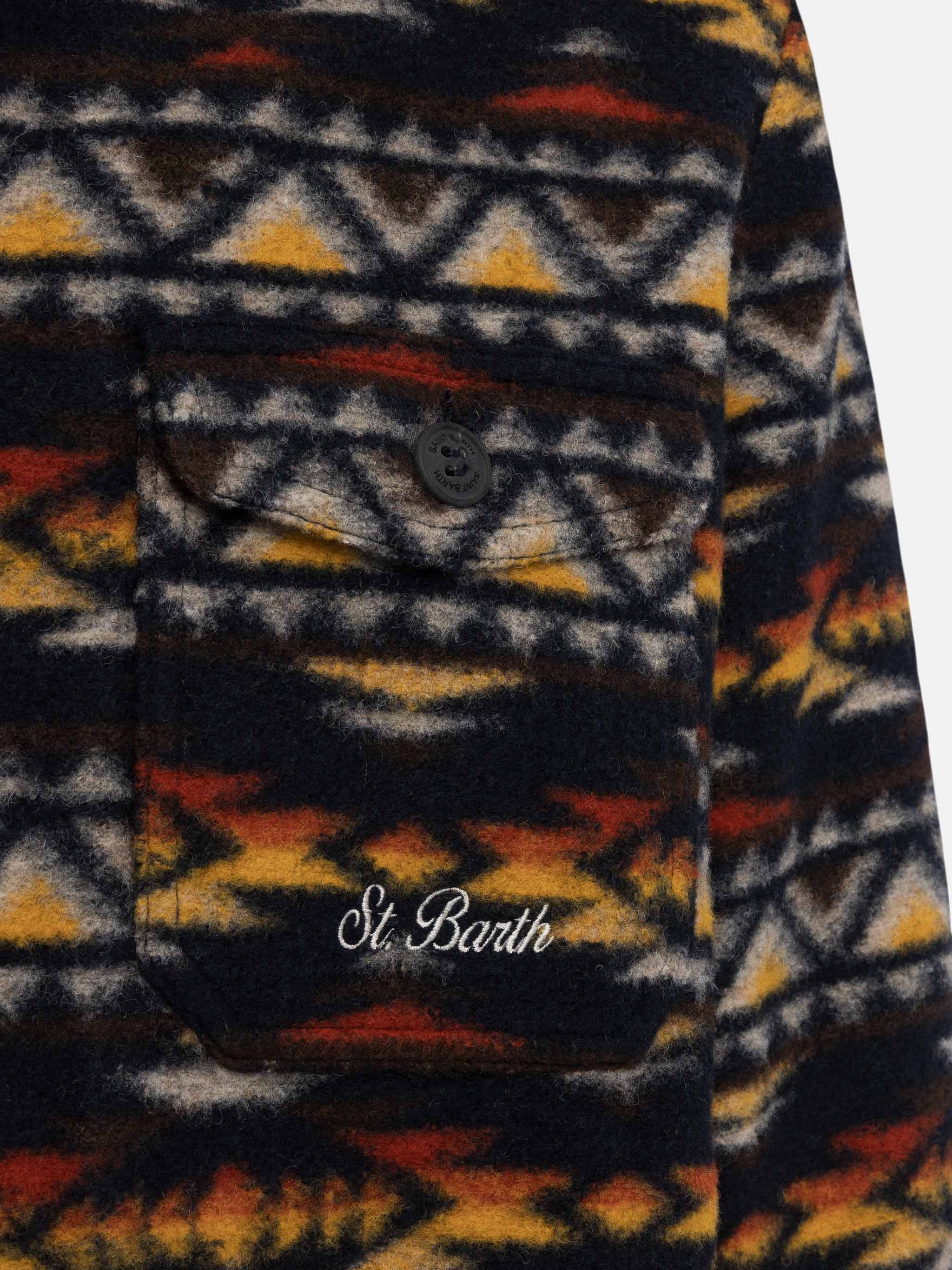 Landeck wool blend jacket with navajo pattern - Image 5