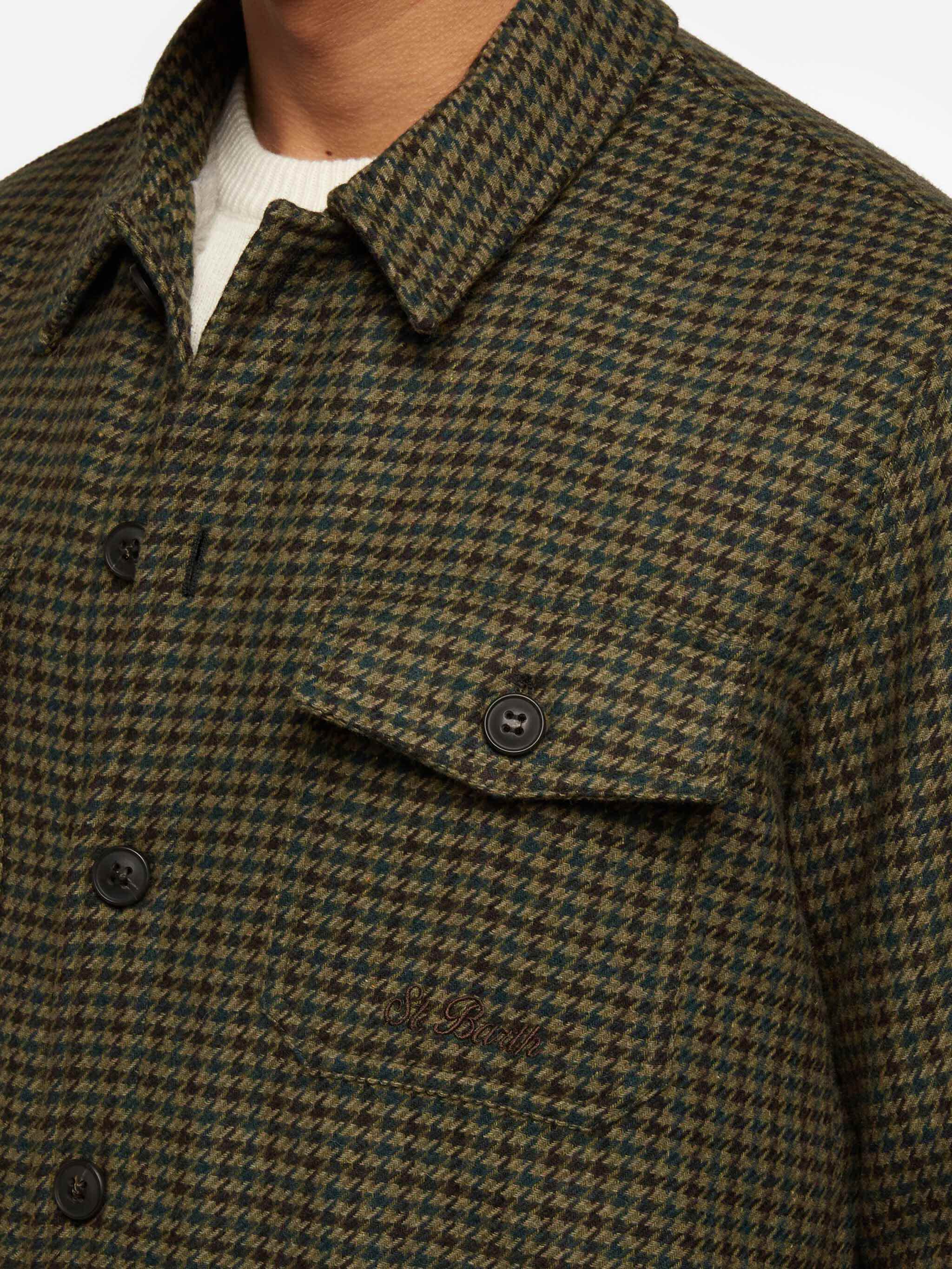 Landeck wool blend jacket with pied de poule pattern - Image 2