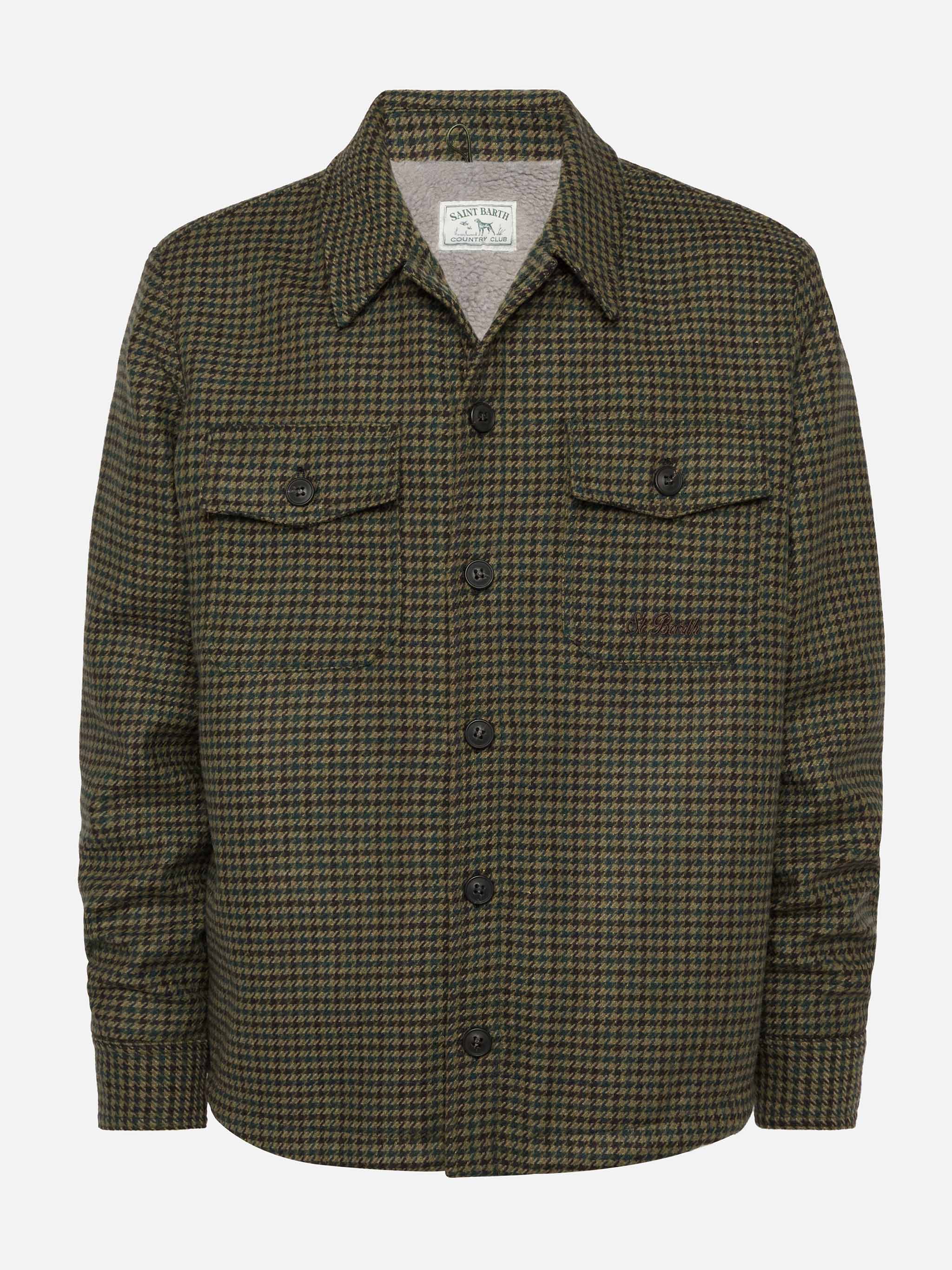 Landeck wool blend jacket with pied de poule pattern - Image 4