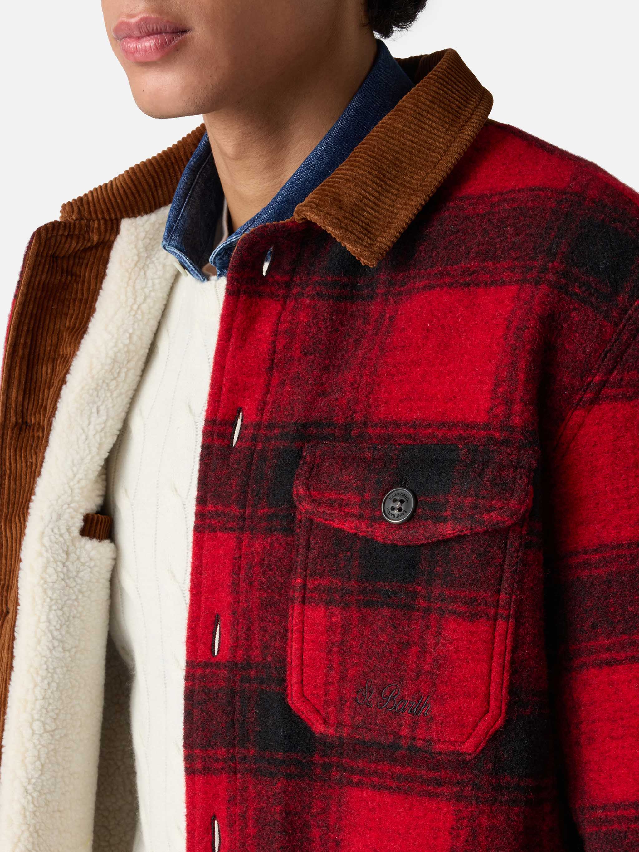 Landeck wool blend jacket with tartan pattern - Image 5