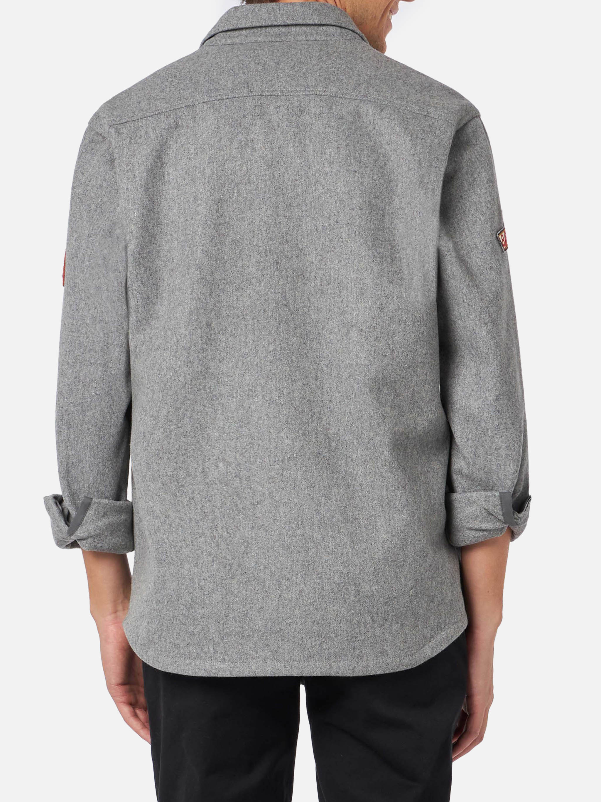 Burton grey wool overshirt - Image 3